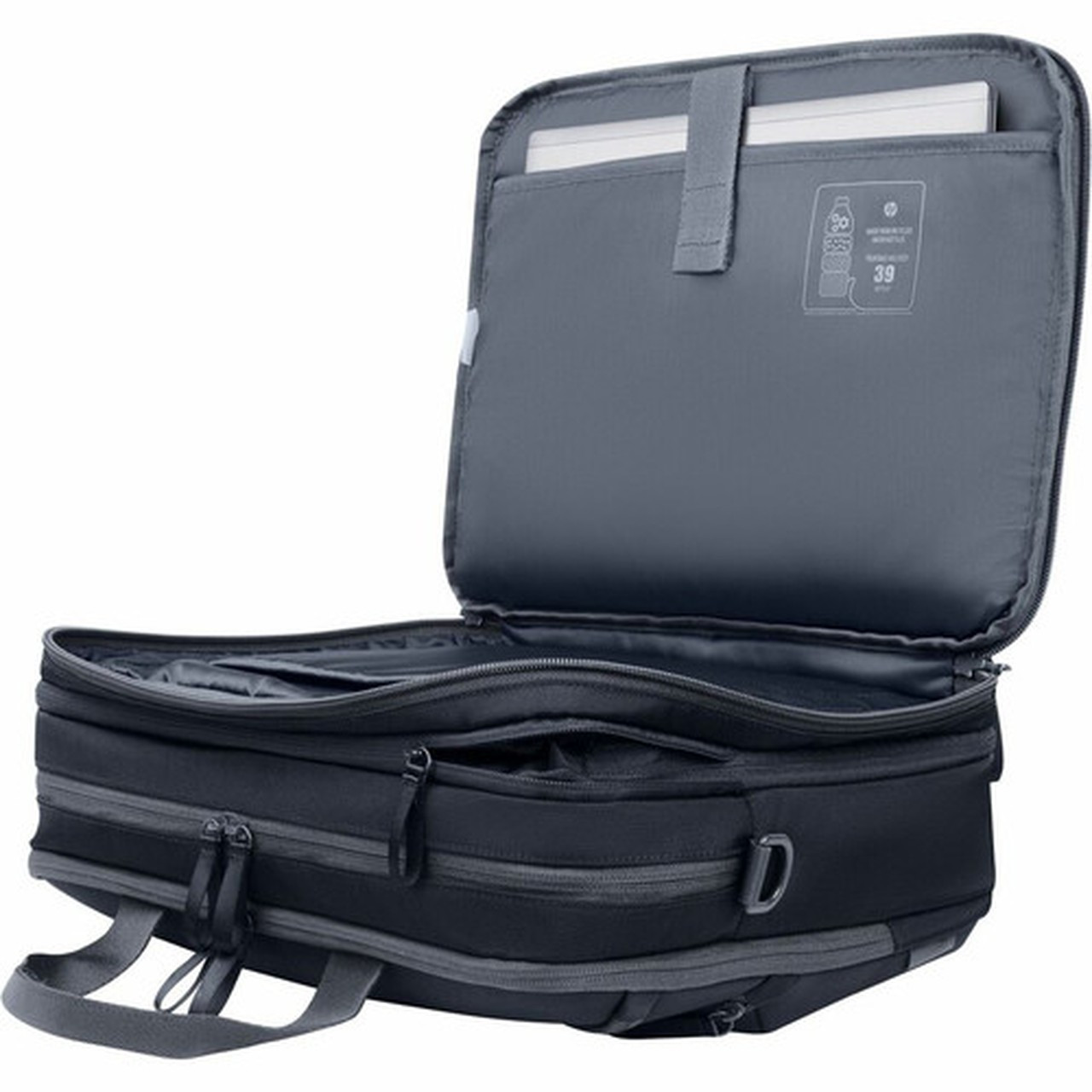 HP Travel Plus Carrying Case for 14 to 141 Notebook - Graphite Blue - Water Resistant Puncture Resistant Zipper Bump Resistant - A2CE2AA