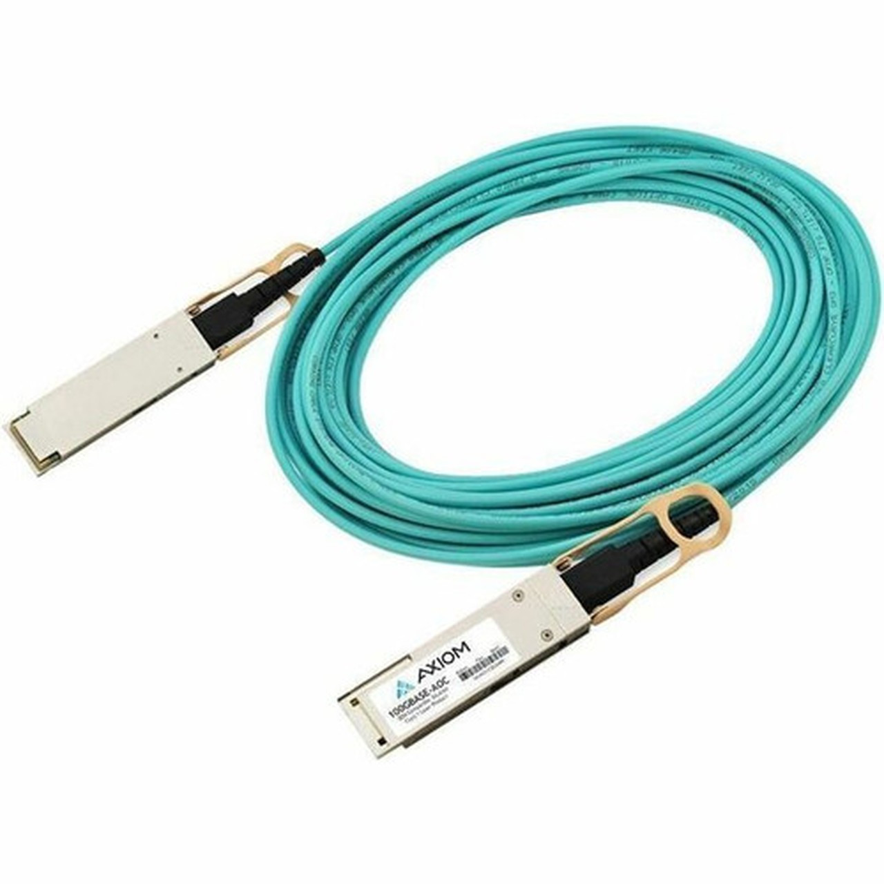 Axiom 200GBASE-AOC QSFP56 Active Optical Cable IB HDR Mellanox Compatible 15m - 492 ft Fiber Optic Network Cable for Network Device MFS1S00-H015V-AX