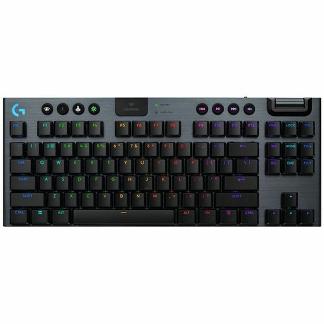 Logitech G G915 X LIGHTSPEED TKL Gaming Keyboard - WiredWireless Connectivity - BluetoothRF - 240 GHz - USB Type C Interface - RGB 920-012743