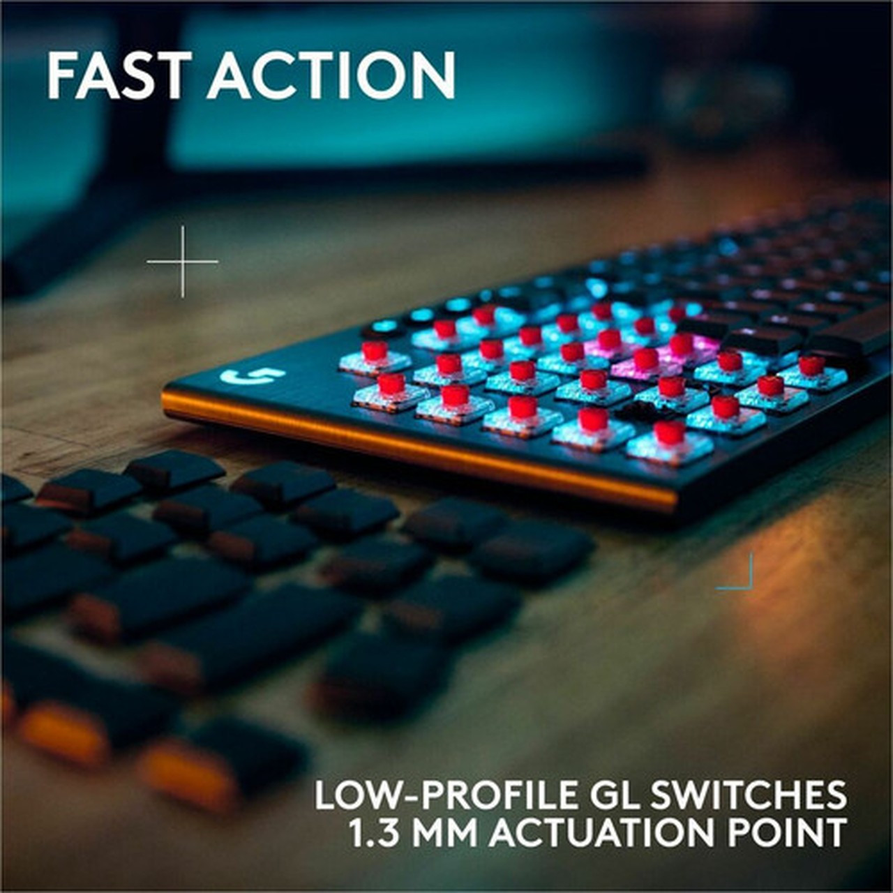 Logitech G G915 X LIGHTSPEED Gaming Keyboard - WiredWireless Connectivity - BluetoothRF - 240 GHz - USB Type C Interface - RGB LED 920-012696