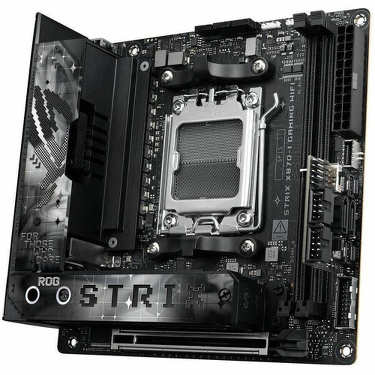 Asus ROG Strix X870-I GAMING WIFI Gaming Desktop Motherboard - AMD X870 Chipset - Socket AM5 - Mini ITX - Ryzen 7 Ryzen 8 Ryzen 9 - ROG STRIX X870-I GAMING WIFI