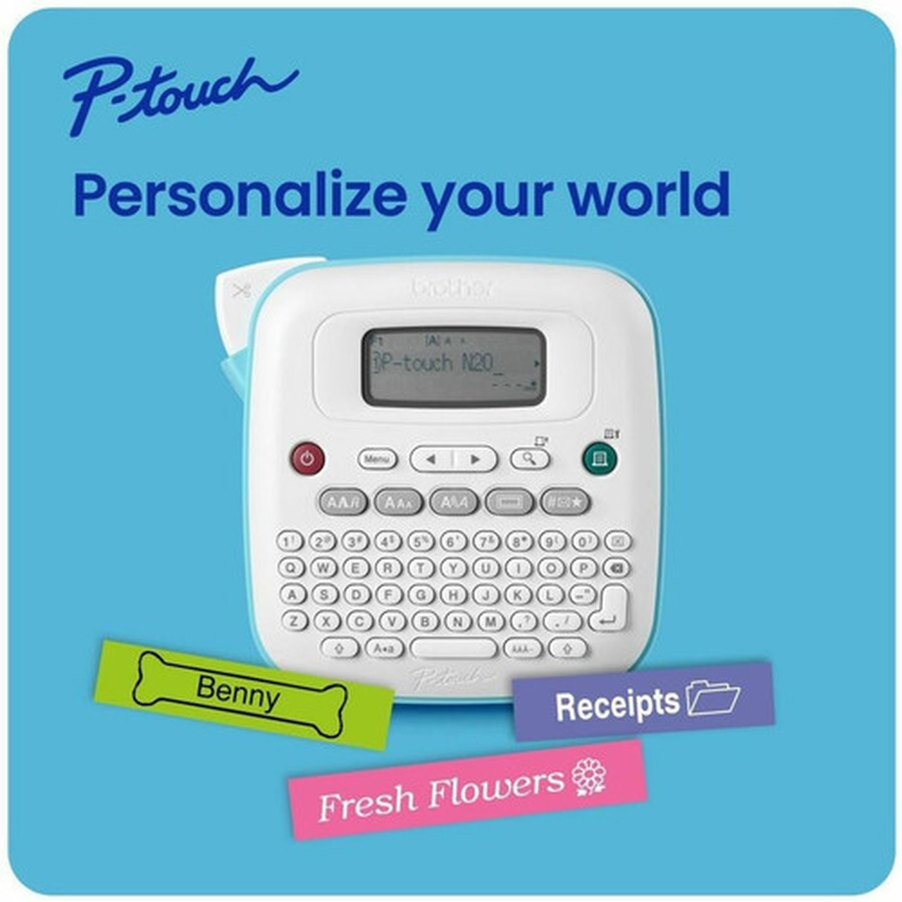 Brother P-touch PT-N20 - Thermal Transfer - 047 ins 12 mms Mono - 3 Fonts - 3 Font Size - 7 Text Style - 180 dpi - Label - 047 PTN20
