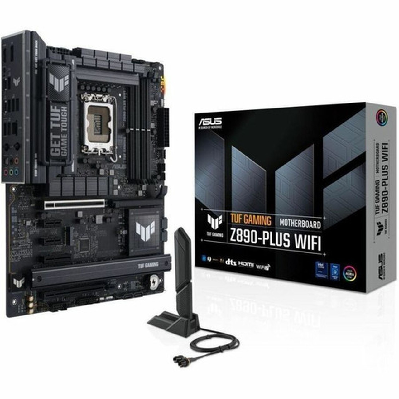 Asus GAMINGZ890-PLUS WIFI Gaming Desktop Motherboard - Intel Z890 Chipset - Socket LGA-1851 - ATX - Core Processor Supported - 192 GB TUF GAMING Z890-PLUS WIFI