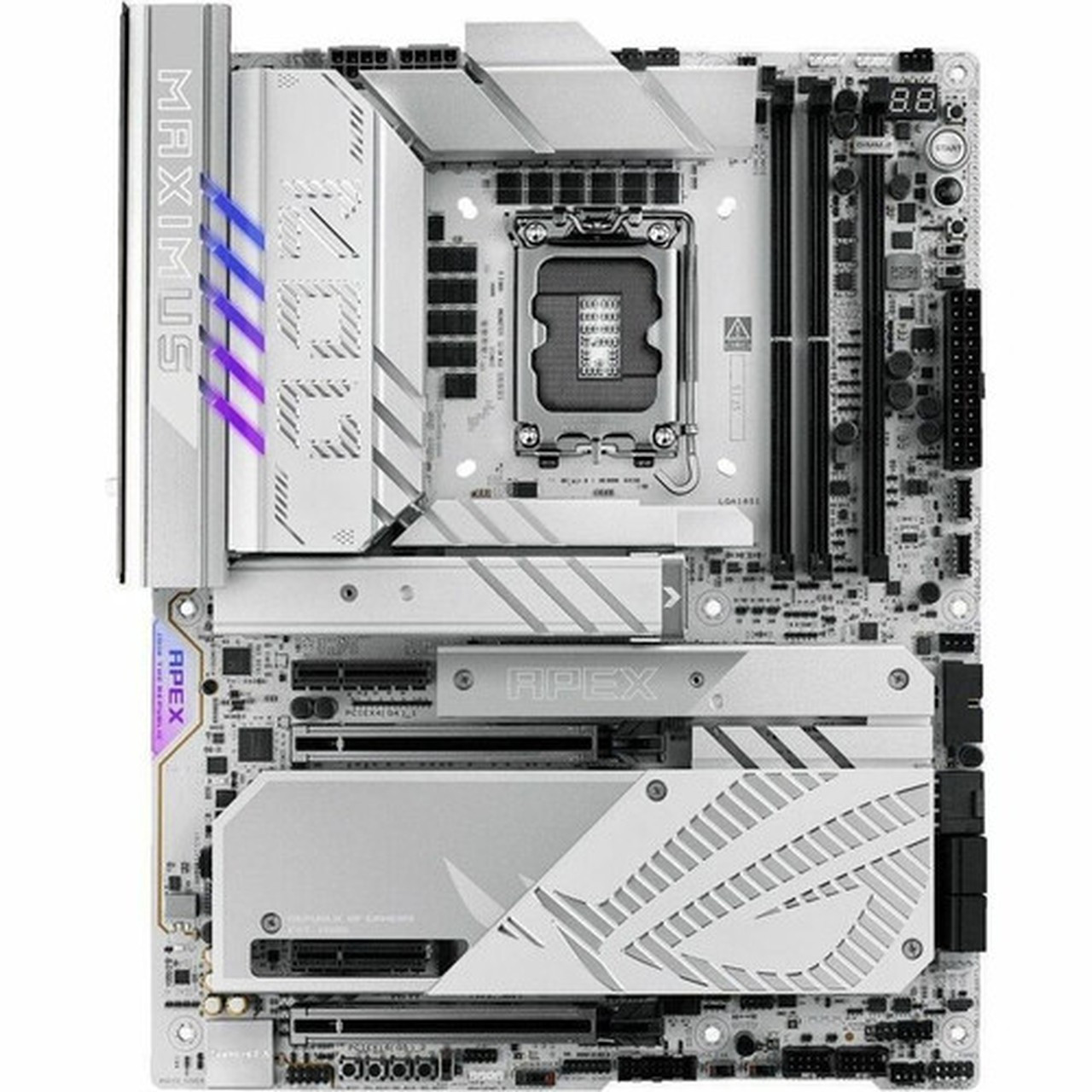 Asus ROG MAXIMUS Z890 APEX Gaming Desktop Motherboard - Intel Z890 Chipset - Socket LGA-1851 - ATX - Core Processor Supported - 96 GB ROG MAXIMUS Z890 APEX