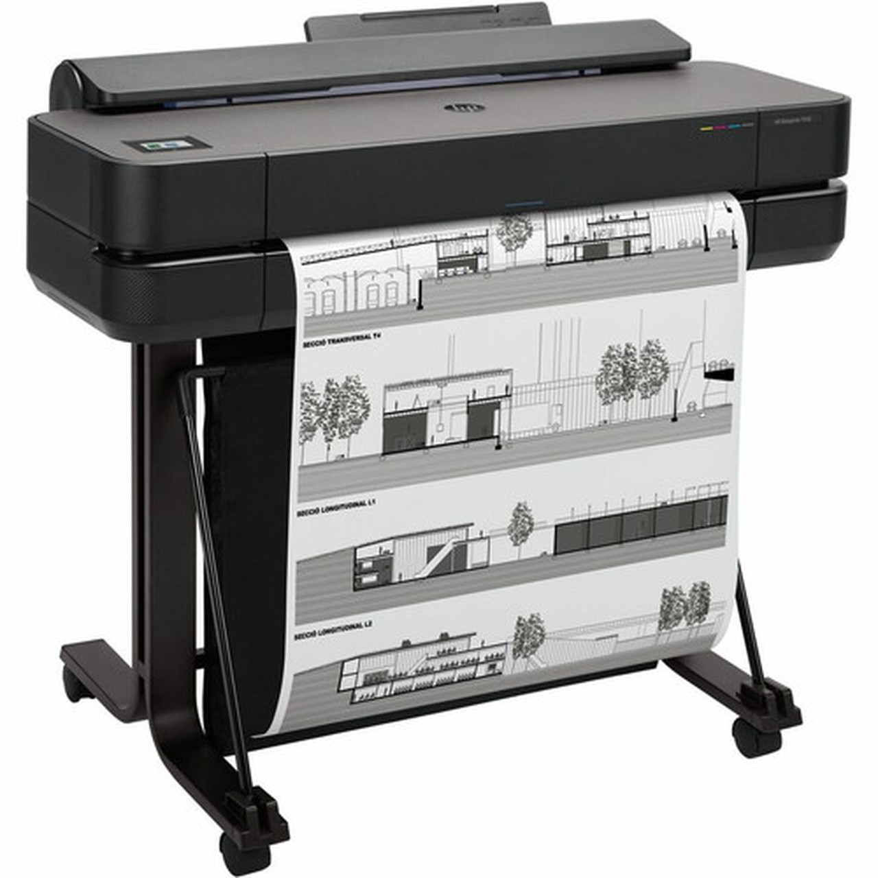 HP Designjet T650 A0 Inkjet Large Format Printer - Includes Printer - 24 Print Width - Color - 25 Second Color Speed - 2400 x 1200 - 5HB08TB1K