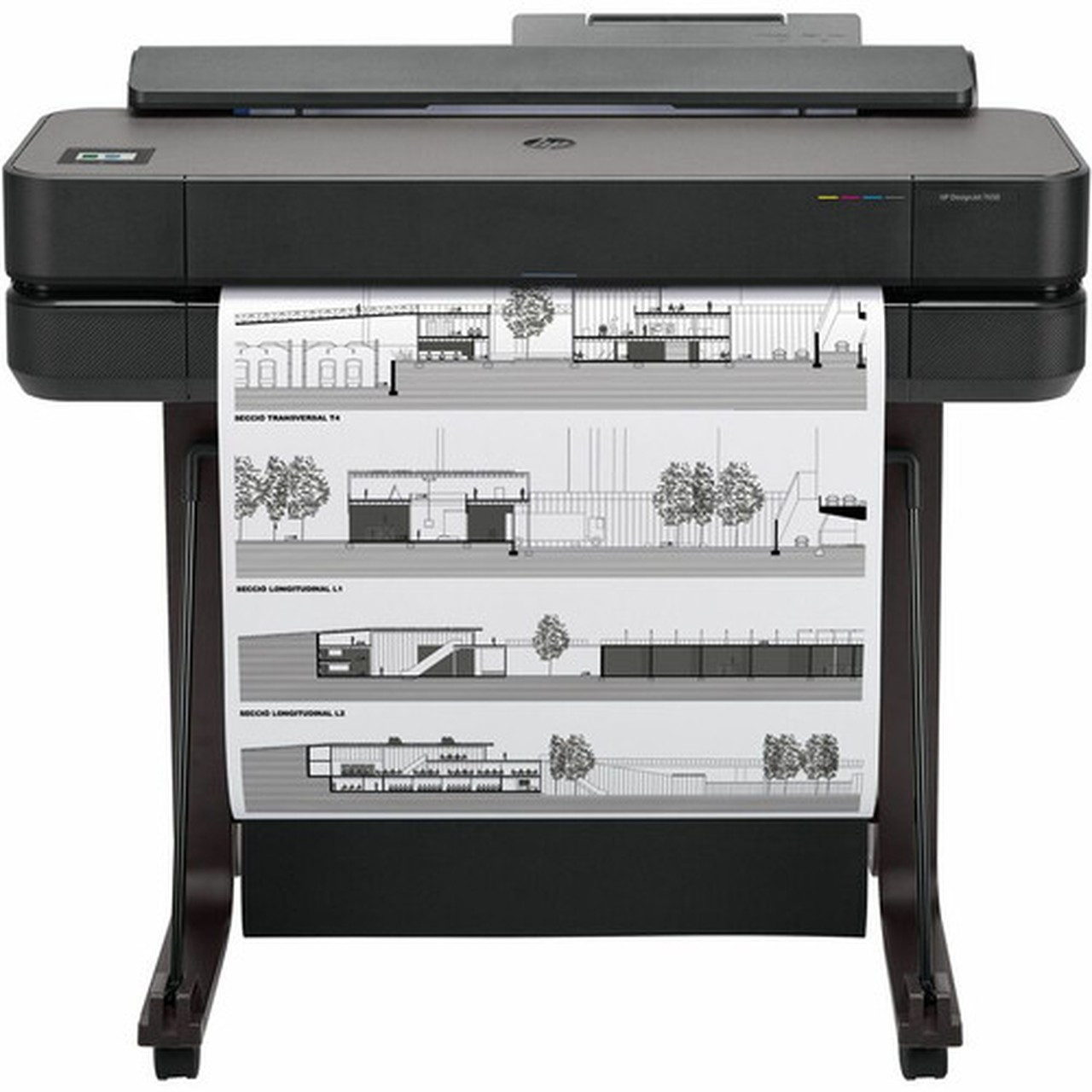 HP Designjet T650 A0 Inkjet Large Format Printer - Includes Printer - 24 Print Width - Color - 25 Second Color Speed - 2400 x 1200 - 5HB08TB1K