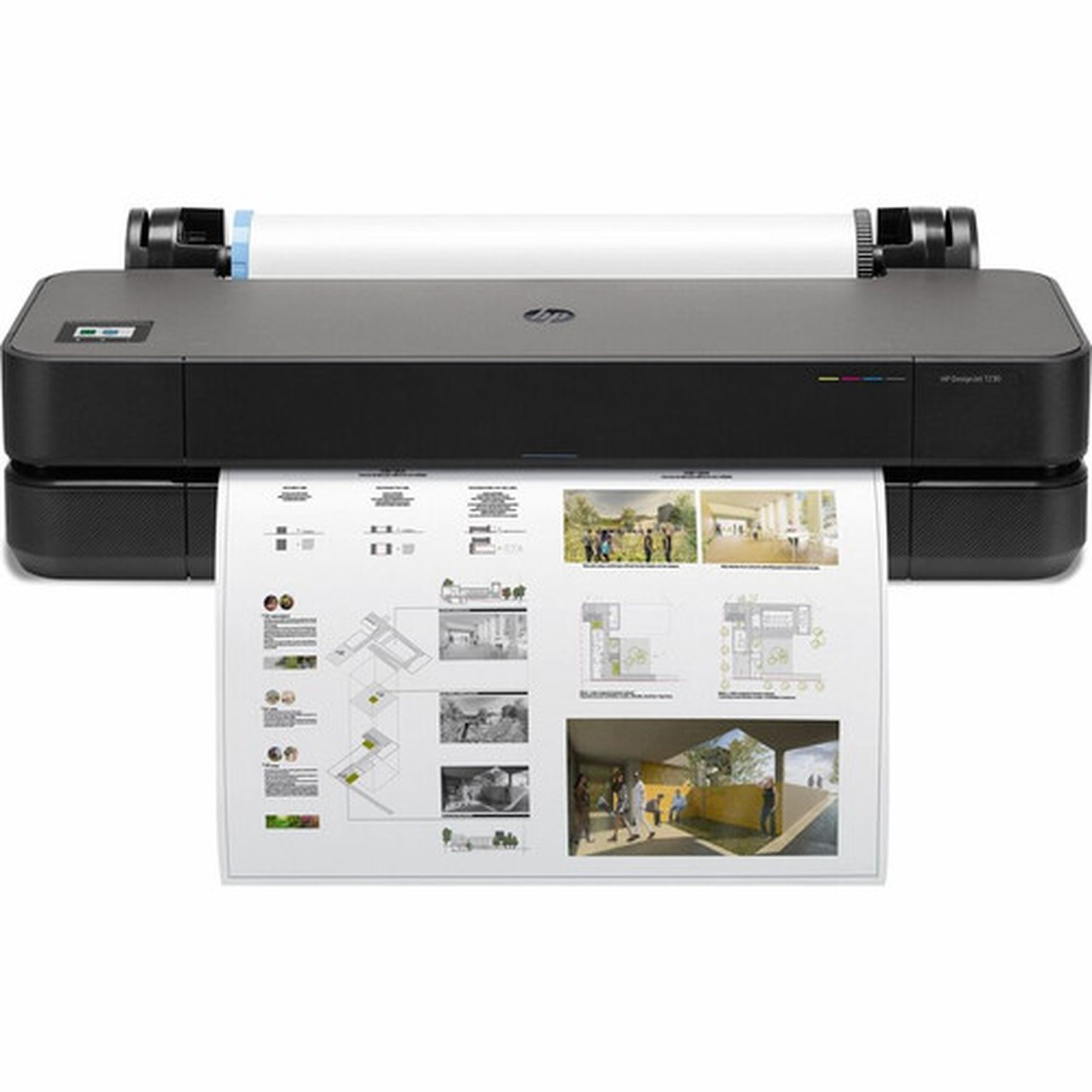 HP Designjet T230 A1 Inkjet Large Format Printer - Includes Printer - 24 Print Width - Color - 35 Second Color Speed - 2400 x 2400 - 5HB07TB1K
