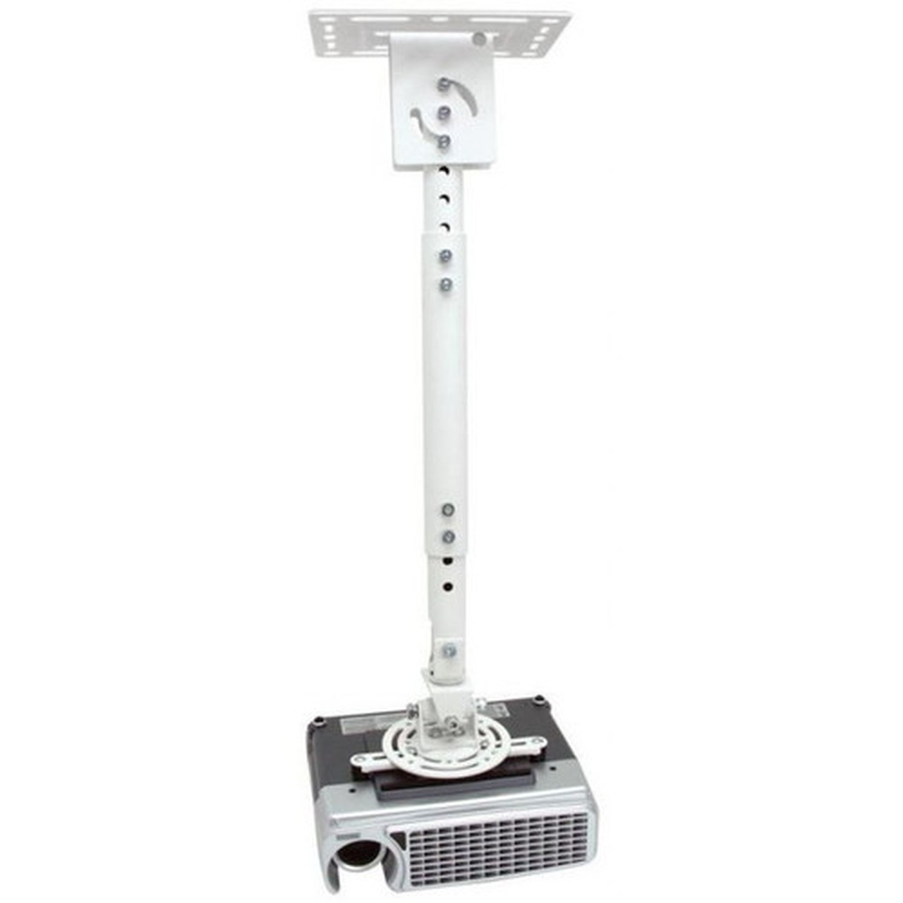 Atdec ceiling projector mount adjustable drop - Loads up to 33lb - VESA up to 65x200 - 360deg projector rotation - Adjustable drop TH-WH-PJ-CM