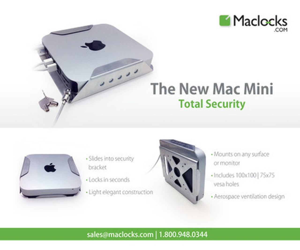 Compulocks_Mounting_Bracket_for_Mac_mini_-_Silver_-_Aluminum_Steel_-_Silver_MMEN76