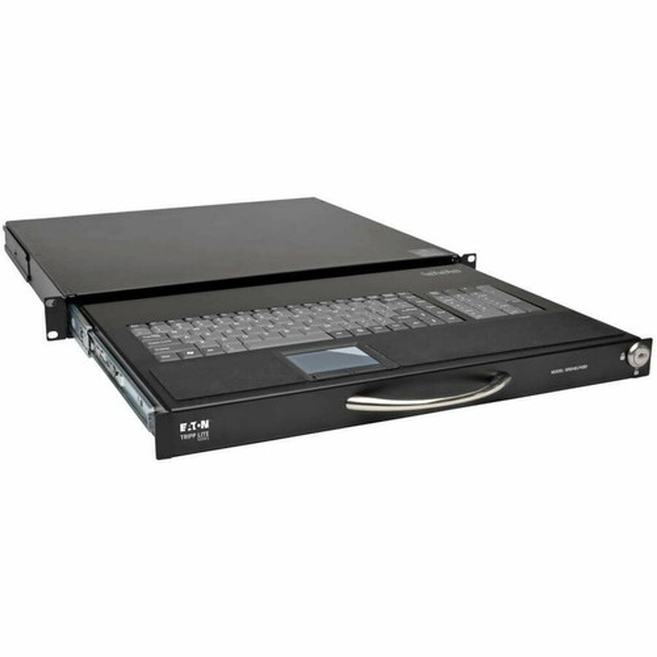 Tripp Lite by Eaton SmartRack 1U Rack-Mount Keyboard with KVM Cable Kit - Cable Connectivity - USB Interface - 104 Keys - Server - - SRSHELFKBD