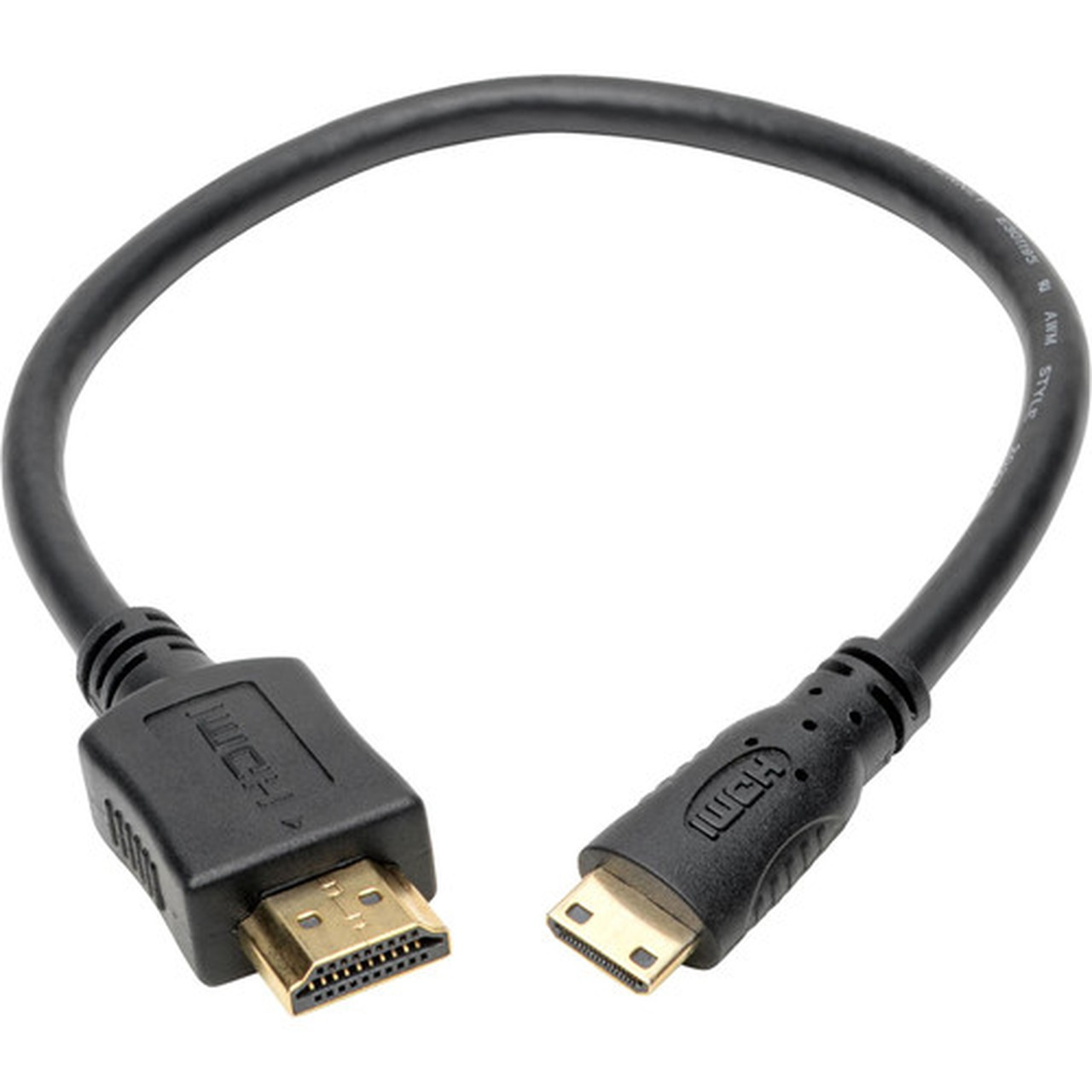 Tripp Lite by Eaton P571-001-MINI HDMI AV Cable - 1 ft 030 m HDMI AV Cable for AudioVideo Device Blu-ray Player AV Receiver P571-001-MINI