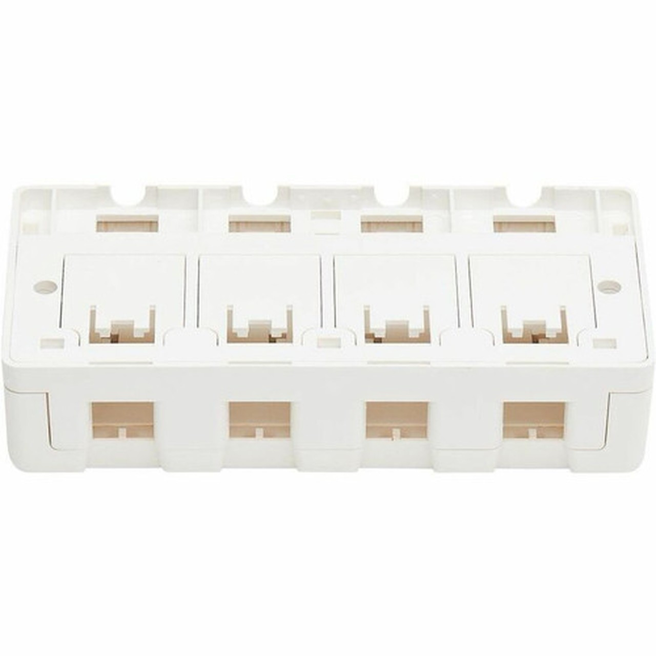 Tripp Lite by Eaton Surface-Mount Box for Keystone Jacks - 4 Ports White - 4 x Total Number of Sockets - Surface Mount - White - N082-004-WH