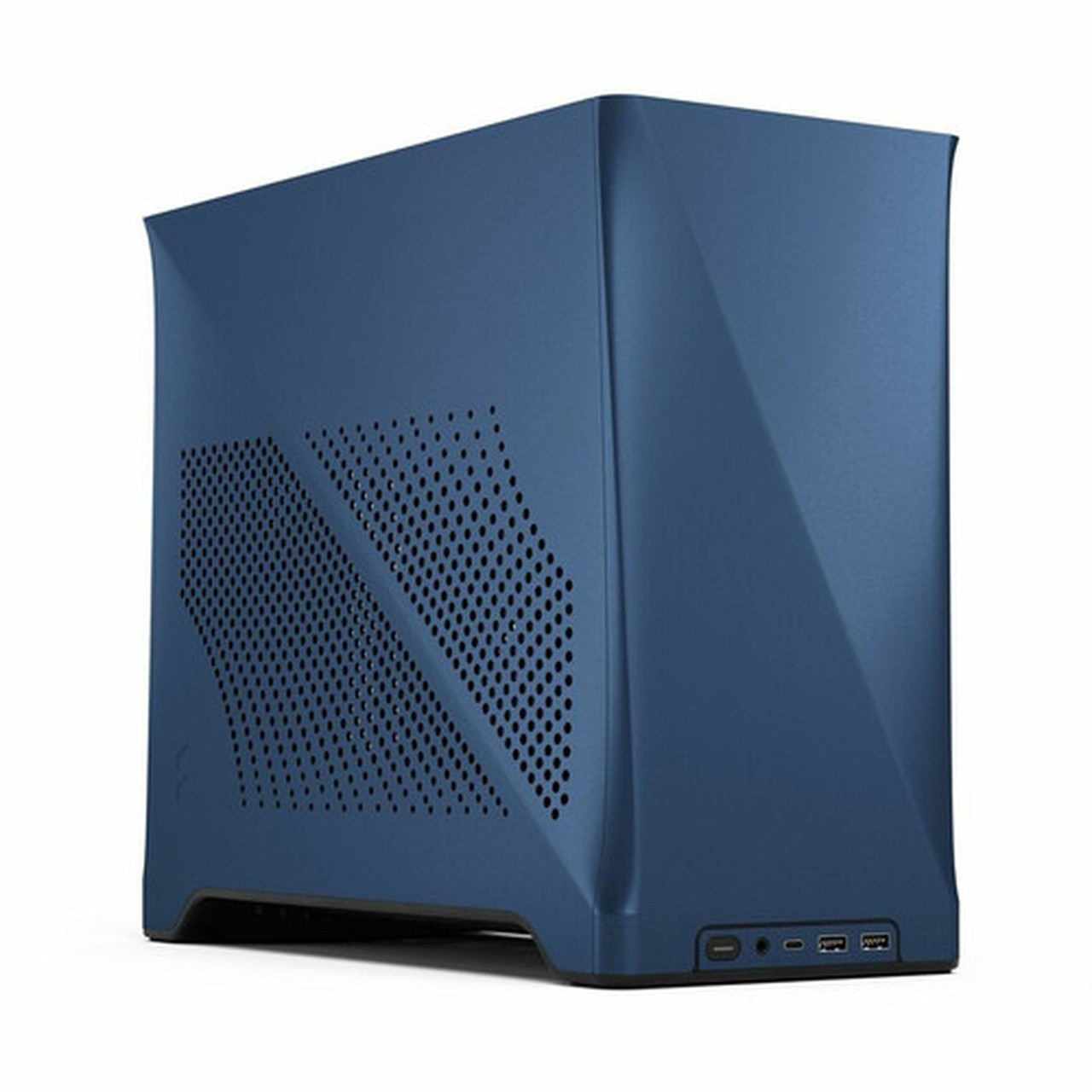Fractal Design Era 2 Gaming Computer Case - Midnight Blue - Aluminium Anodized Aluminum - 2 x 120mm Fans Installed - ITX Supported FD-C-ERA2N-03
