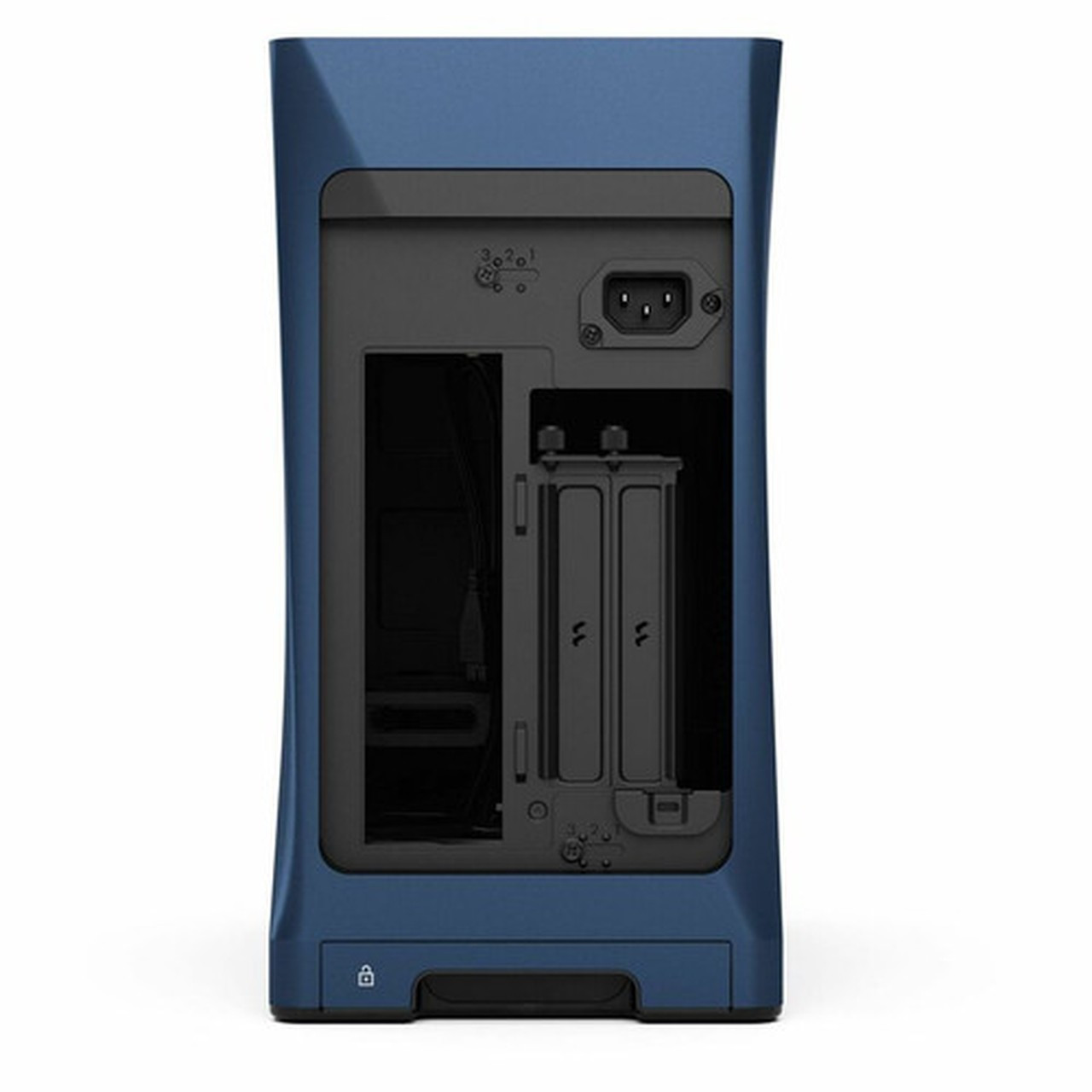 Fractal Design Era 2 Gaming Computer Case - Midnight Blue - Aluminium Anodized Aluminum - 2 x 120mm Fans Installed - ITX Supported FD-C-ERA2N-03