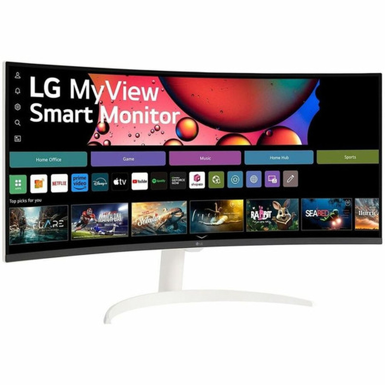 LG MyView 34SR65QC-W 34 Class WQHD Curved Screen Smart LCD Monitor - 219 - 34 Viewable - 3440 x 1440 - 167 Million Colors - 300 - 34SR65QC-W