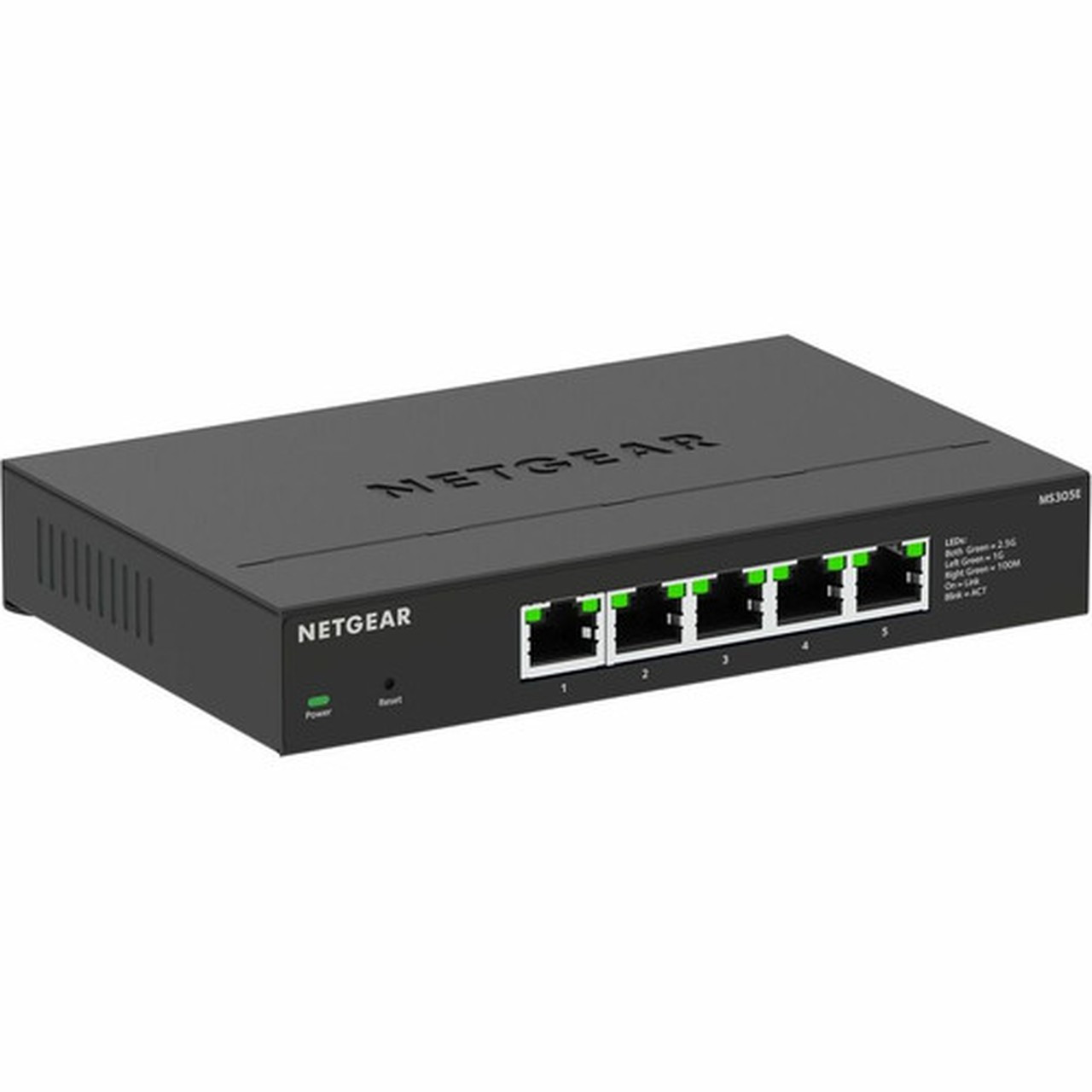 Netgear MS305E Ethernet Switch - 5 Ports - 25 Gigabit Ethernet - 25GBase-T - 3 Layer Supported - 560 W Power Consumption - Twisted MS305E-100NAS