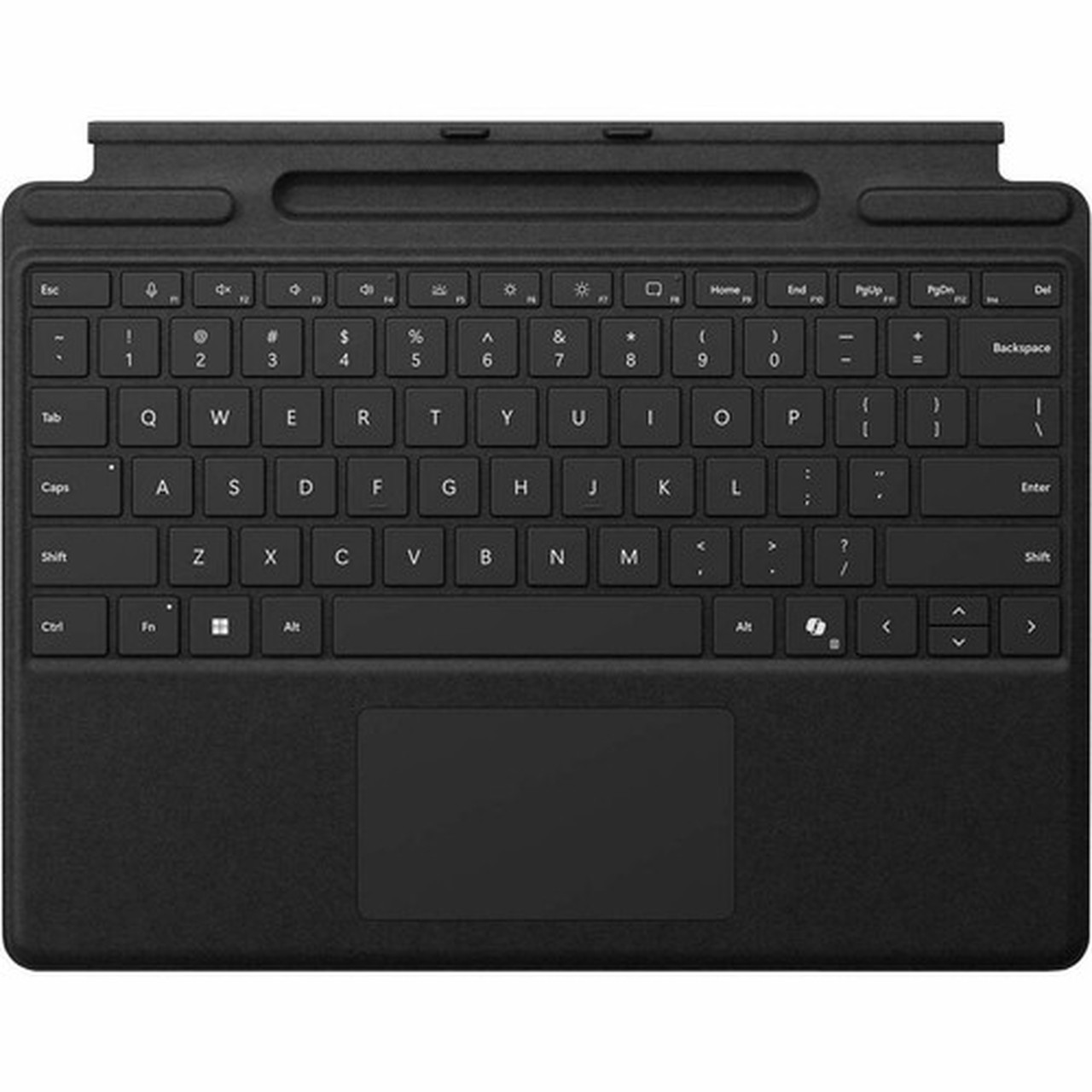 Microsoft KeyboardCover Case Microsoft Surface Pro 9 Surface Pro 8 Surface Pro 10 Surface Pro 11 Tablet - English Keyboard - Black 8XB-00162