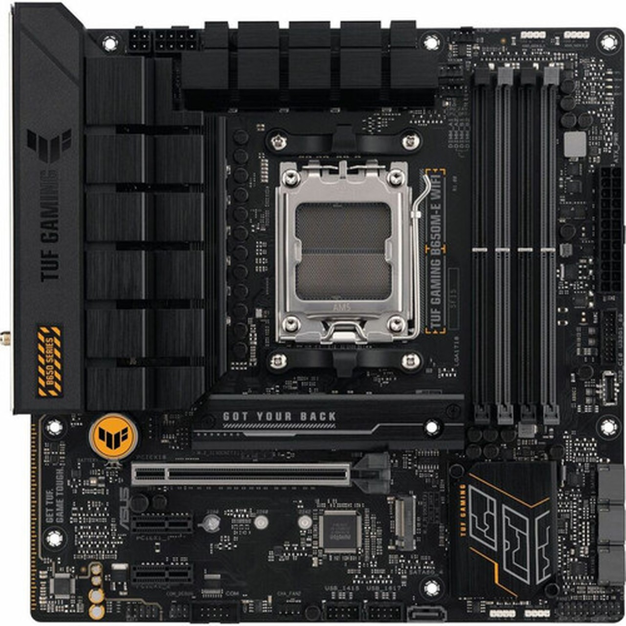 TUF TUF GAMING B650M-E WIFI Gaming Desktop Motherboard - AMD B650 Chipset - Socket AM5 - Micro ATX - Ryzen 7 Processor Supported - 128 TUF GAMING B650M-E WIFI