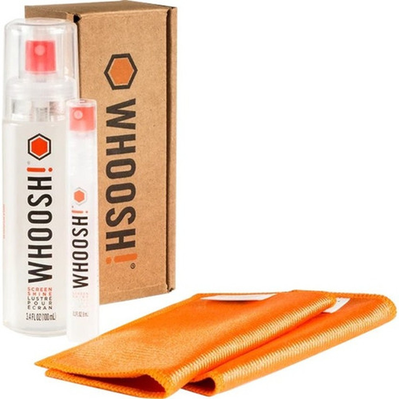 Whoosh Screen Shine Duo - For Screen Mobile Phone - Scratch Resistant Damage Resistant Non-toxic Odorless Ammonia-free 1FG108ENFR