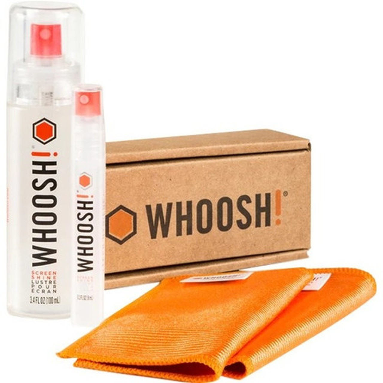 Whoosh Screen Shine Duo - For Screen Mobile Phone - Scratch Resistant Damage Resistant Non-toxic Odorless Ammonia-free 1FG108ENFR