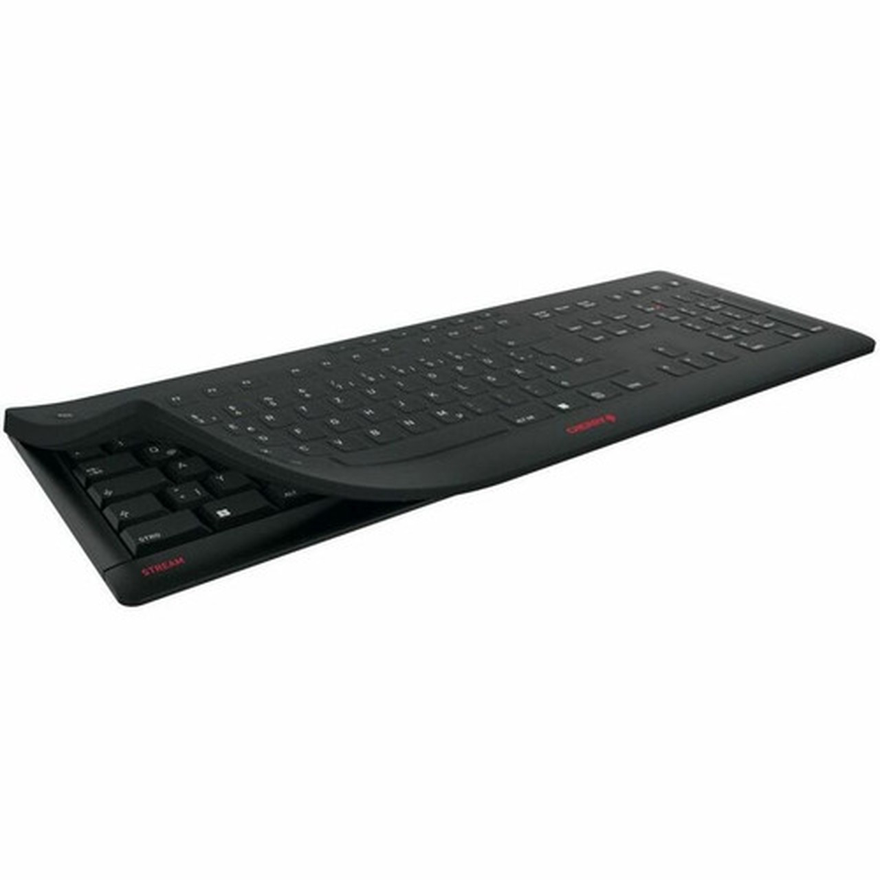 CHERRY STREAM PROTECT Keyboard Wireless - Wireless Connectivity - RF - 3281 ft 10000 mm - 240 GHz - USB Type A Interface - Hot - - JK-8552US-2