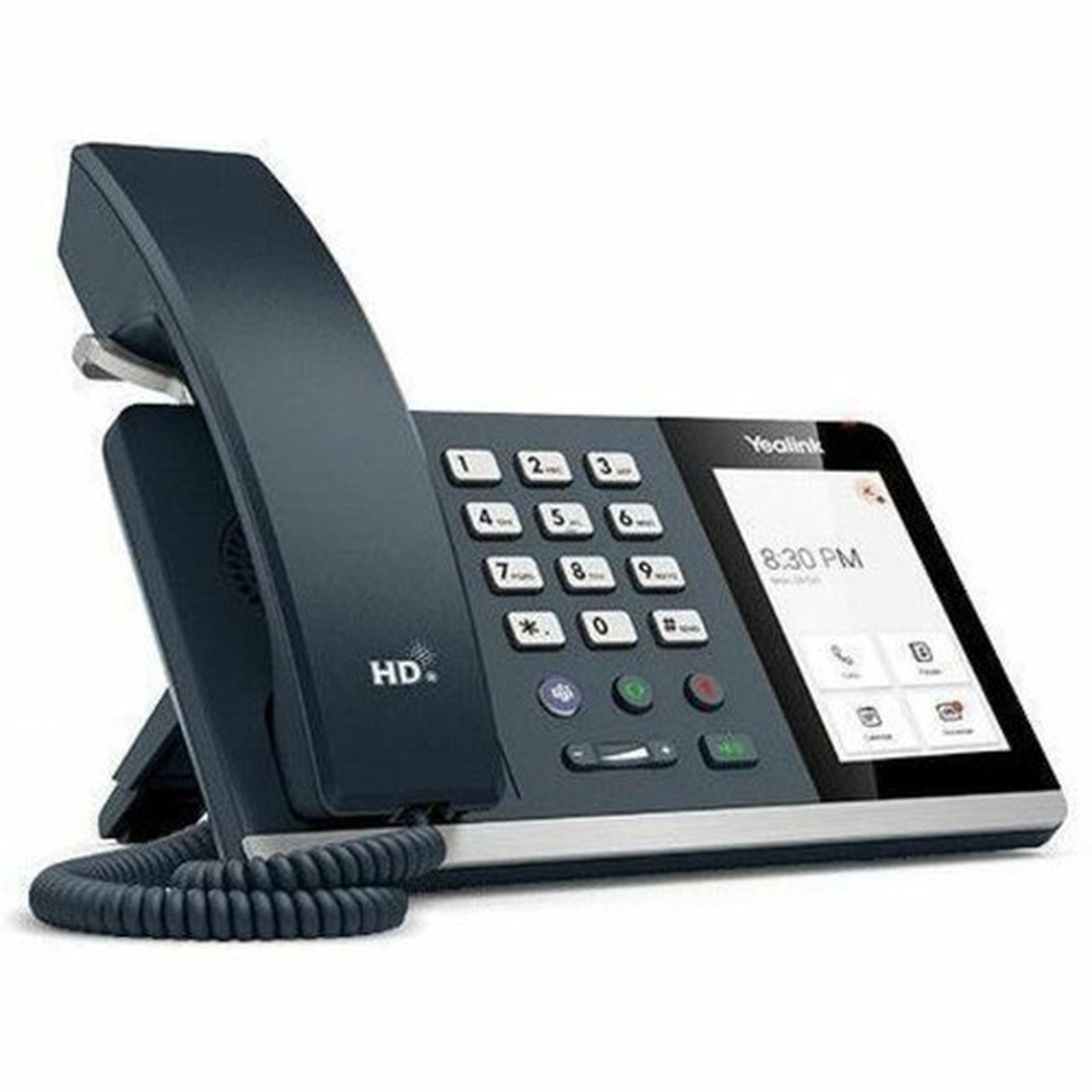 Yealink IP Phone - Corded - Bluetooth Wi-Fi - Wall Mountable Desktop - Classic Gray - 4 LCD - 2 x Network RJ-45 - MP54 E2 Teams 1301215