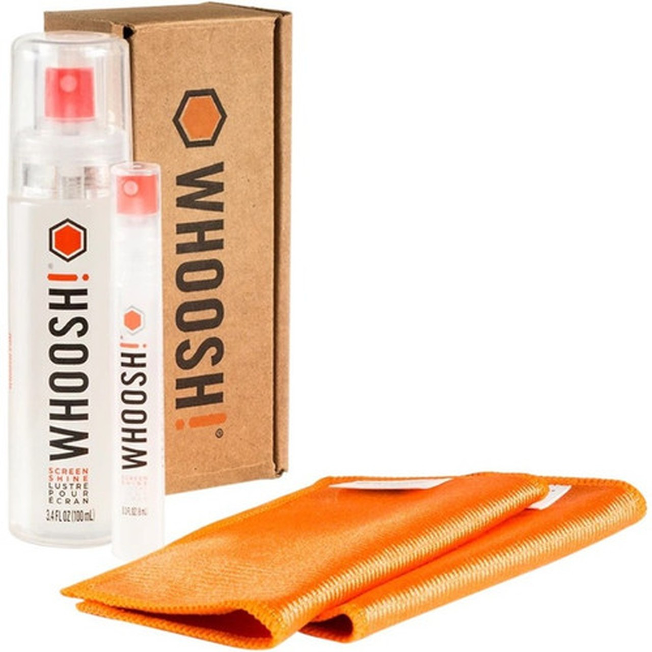 Whoosh Screen Shine Duo - For Screen Mobile Phone - Scratch Resistant Damage Resistant Non-toxic Alcohol-free Ammonia-free 1FG08ENFR