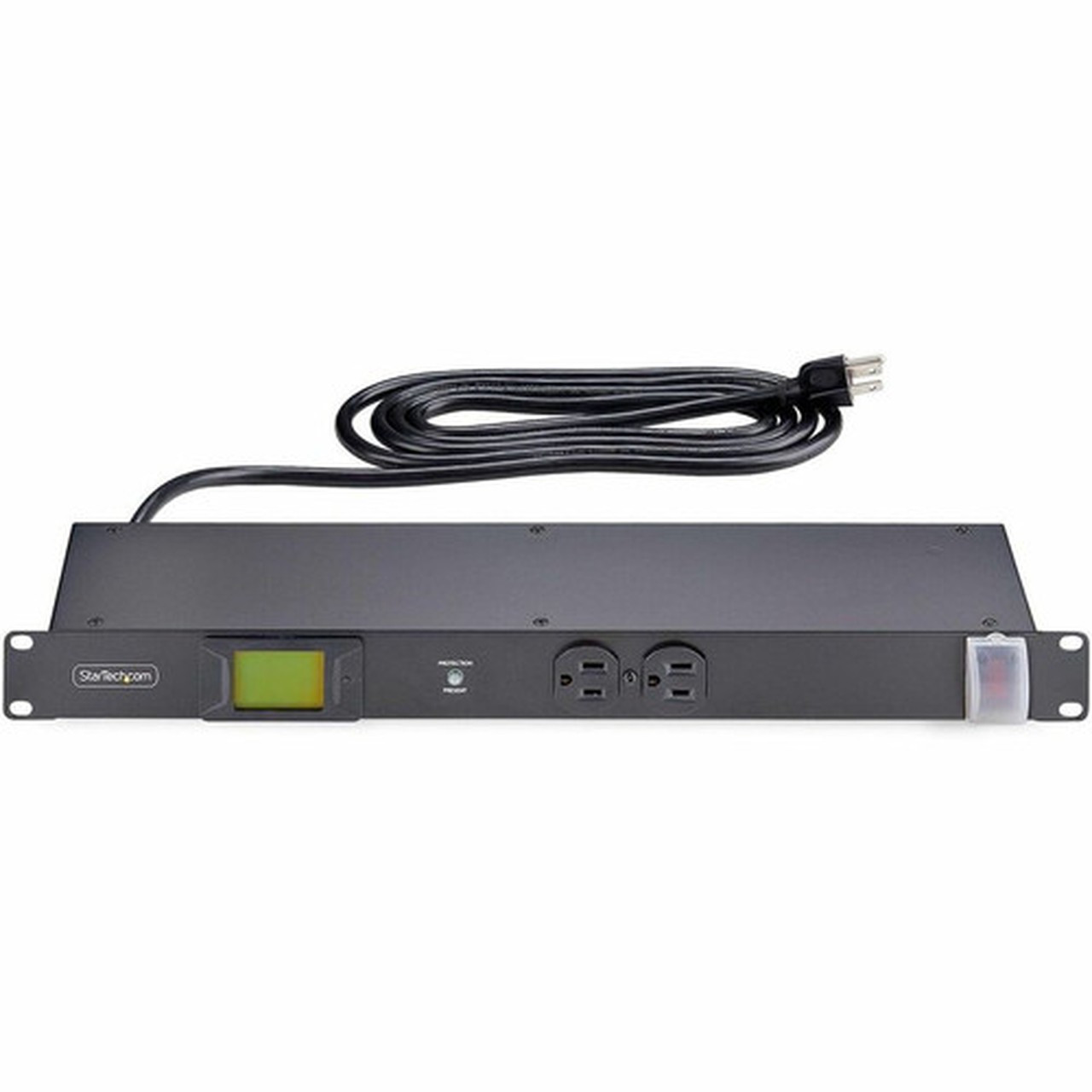 StarTechcom 8-Outlet Horizontal Rack Mount PDU 1U Server Power Distribution Strip wSurge Protector 125V15A 8ft24m Power Cord 8NM8-RACK-MOUNT-PDU