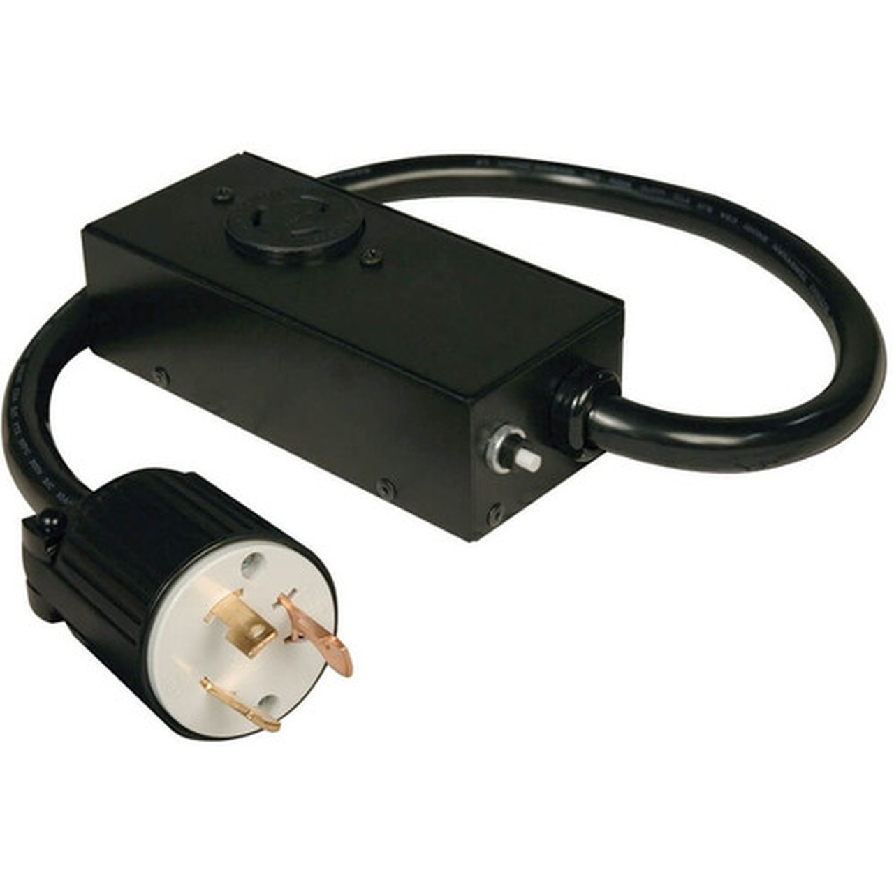 Tripp Lite 2ft Power Cord Extension Cable L5-30P to L5-20R with Amp Break Heavy Duty 20A 10AWG 2 - Black - 2 ft 061 m Cord Length P043-002