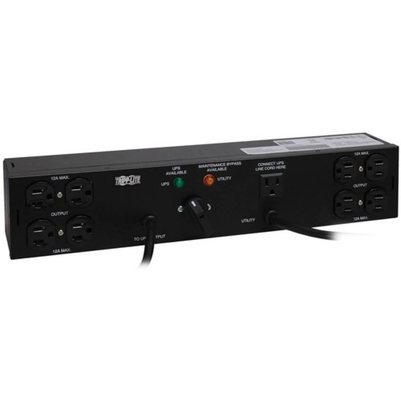 Tripp Lite PDUB15 PDU Dual Source Hot Swap 12A 8 Outlet - 8 x NEMA 5-15R - 144kVA - 2U Horizontal Rackmount PDUB15