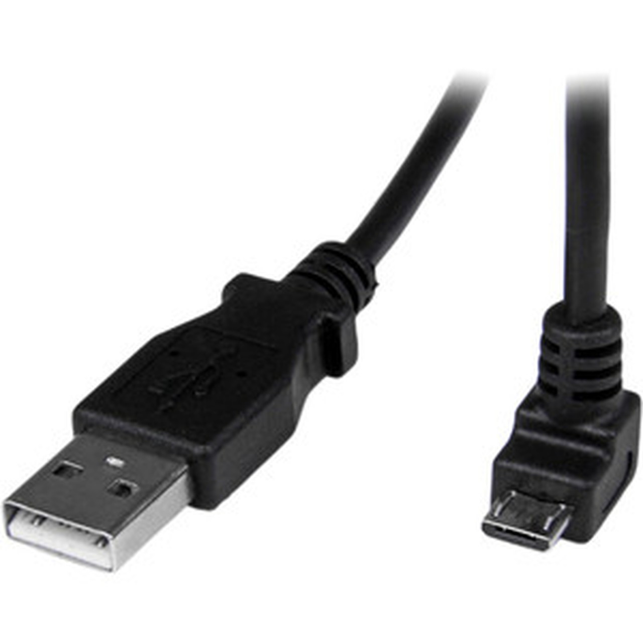 StarTechcom_2m_Micro_USB_Cable_-_A_to_Down_Angle_Micro_B_-_66_ft_USB_Data_Transfer_Cable_for_Cellular_Phone_Camera_Hard_Drive_PC_USBAUB2MD