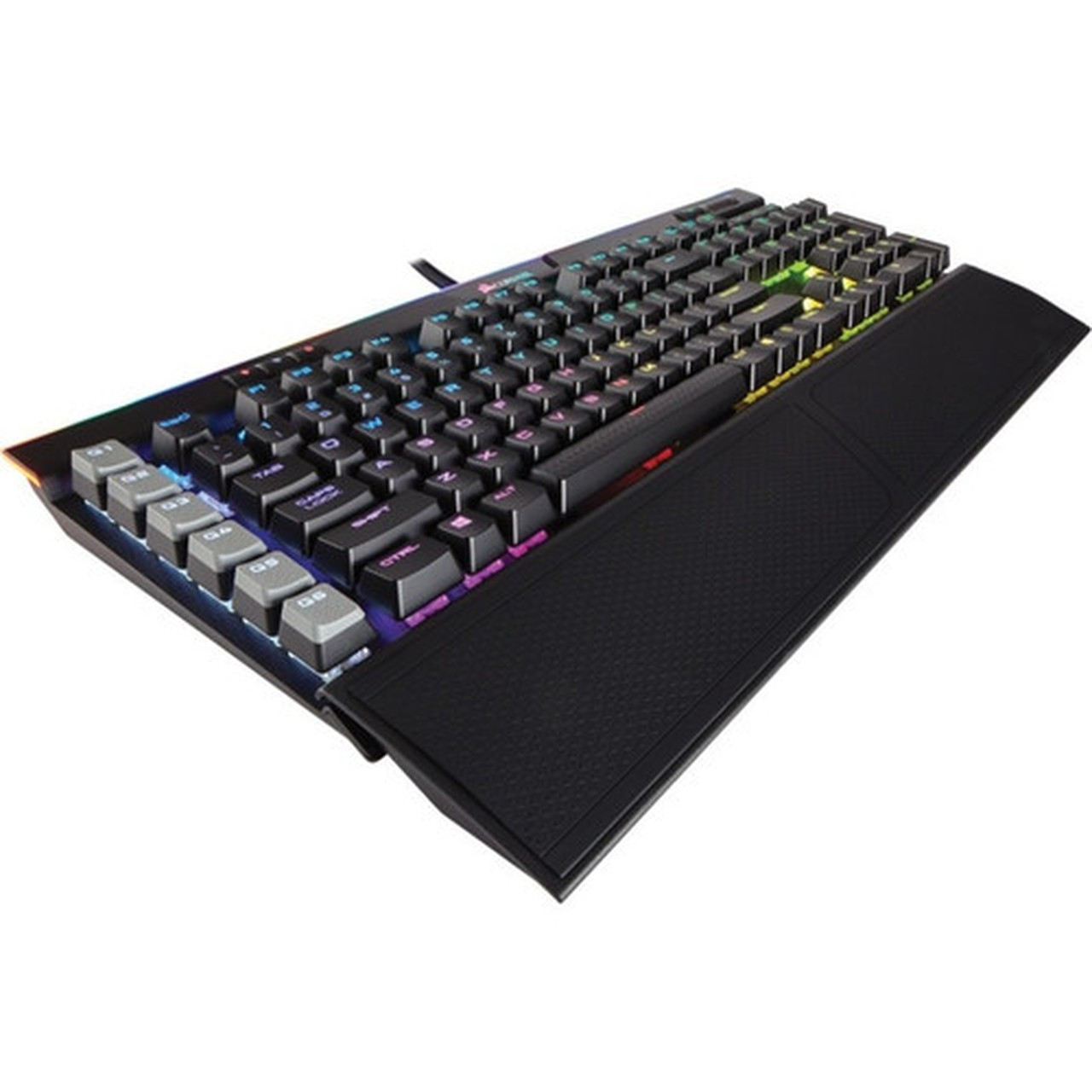 Corsair K95 RGB PLATINUM Mechanical Gaming Keyboard - Cherry MX Brown - Black - Cable Connectivity - USB Interface - Multimedia G-Key CH-9127012-NA