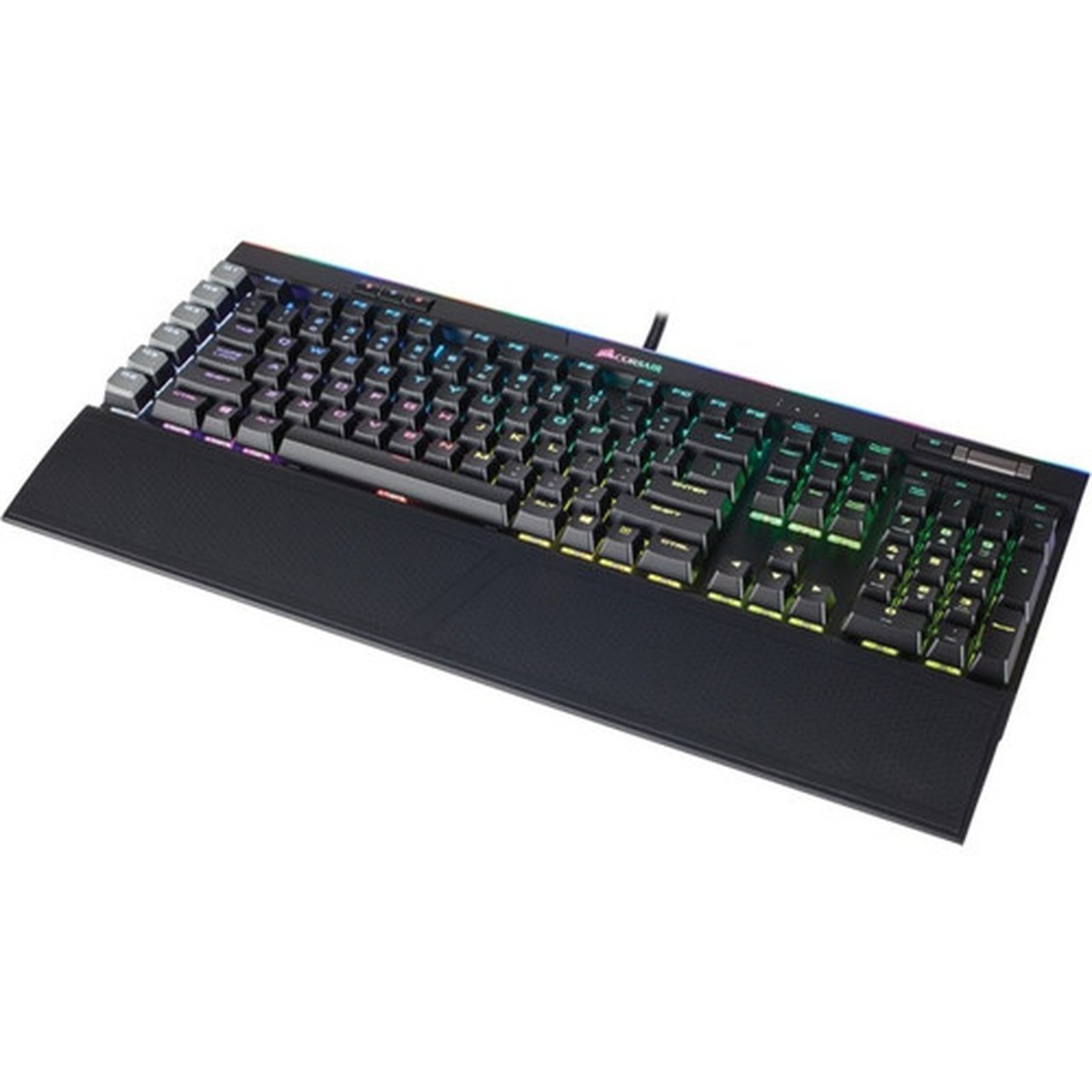 Corsair K95 RGB PLATINUM Mechanical Gaming Keyboard - Cherry MX Brown - Black - Cable Connectivity - USB Interface - Multimedia G-Key CH-9127012-NA