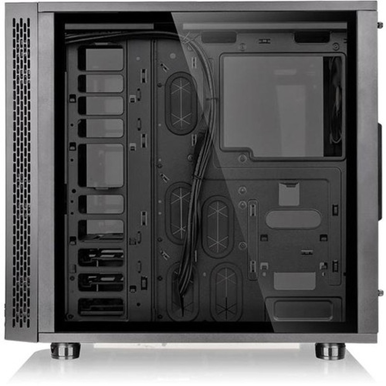 Thermaltake View 31 Tempered Glass RGB Edition Mid Tower Chassis - Mid-tower - SPCC Tempered Glass - 3 x Bay - Mini ITX Micro ATX - CA-1H8-00M1WN-01
