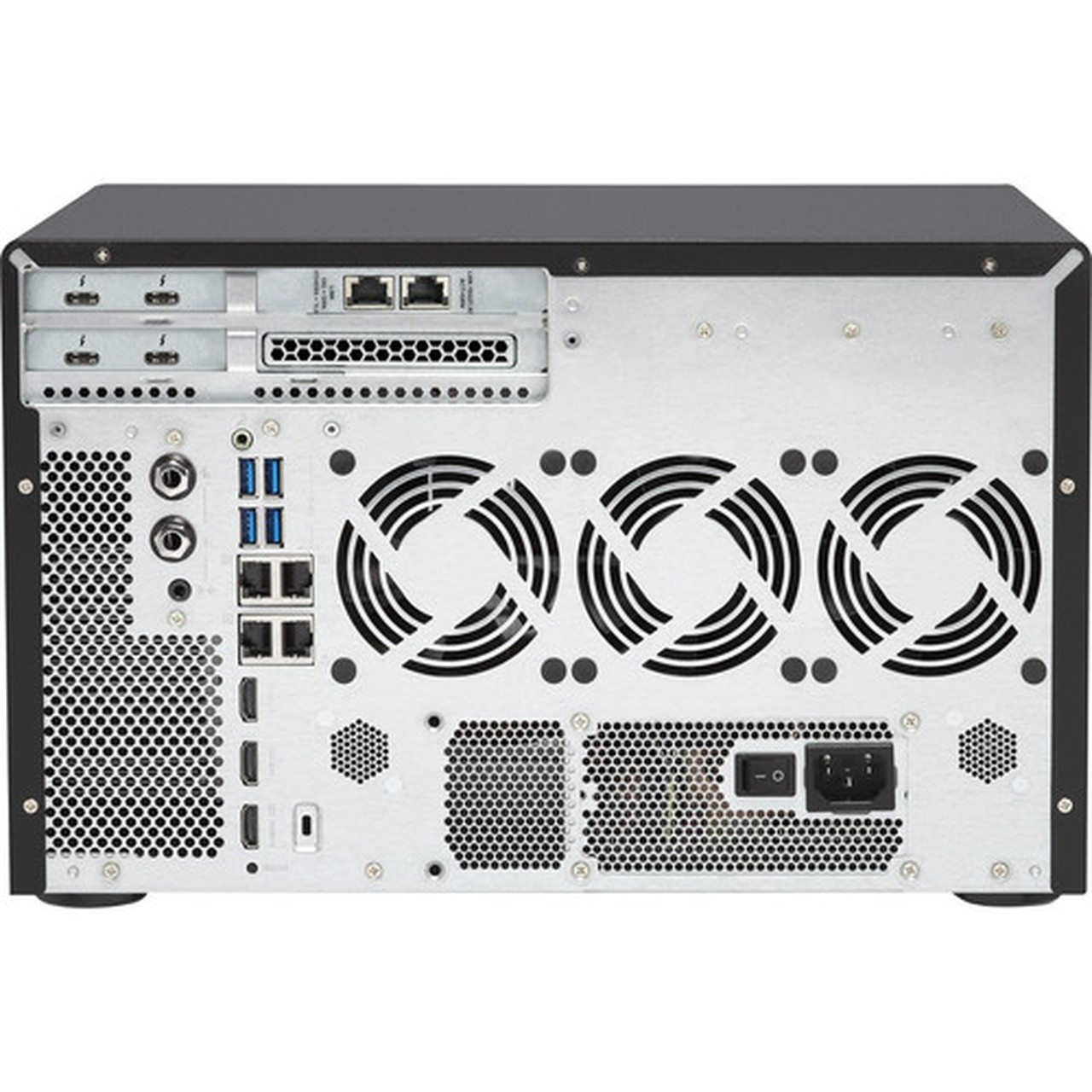 QNAP Turbo vNAS TVS-1282T3 SANNASDAS Server - Intel Core i7 i7-7700 Quad-core 4 Core 360 GHz - 32 GB RAM DDR4 SDRAM - Serial - - TVS-1282T3-I7-32G-US