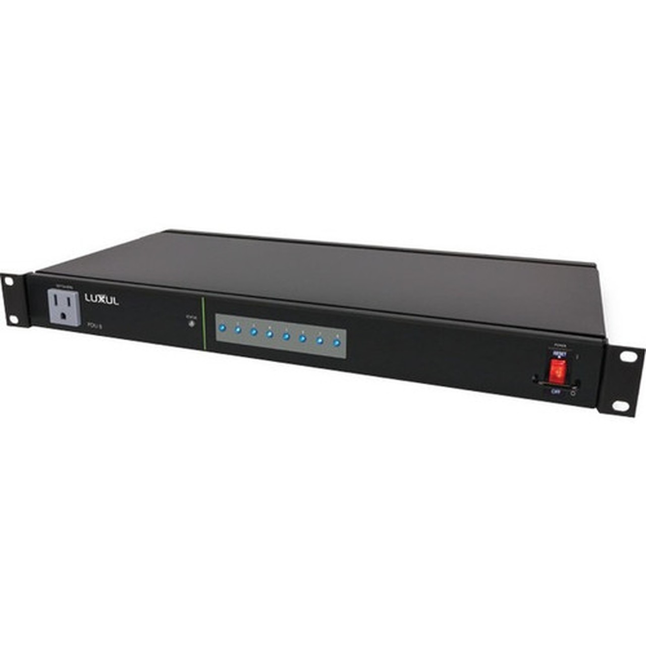 On-Q PDU 8 9-Outlet Intelligent Network Power Distribution Unit - Basic - 9 x AC Power - 120 V AC - 1U - Rack-mountable PDU-08