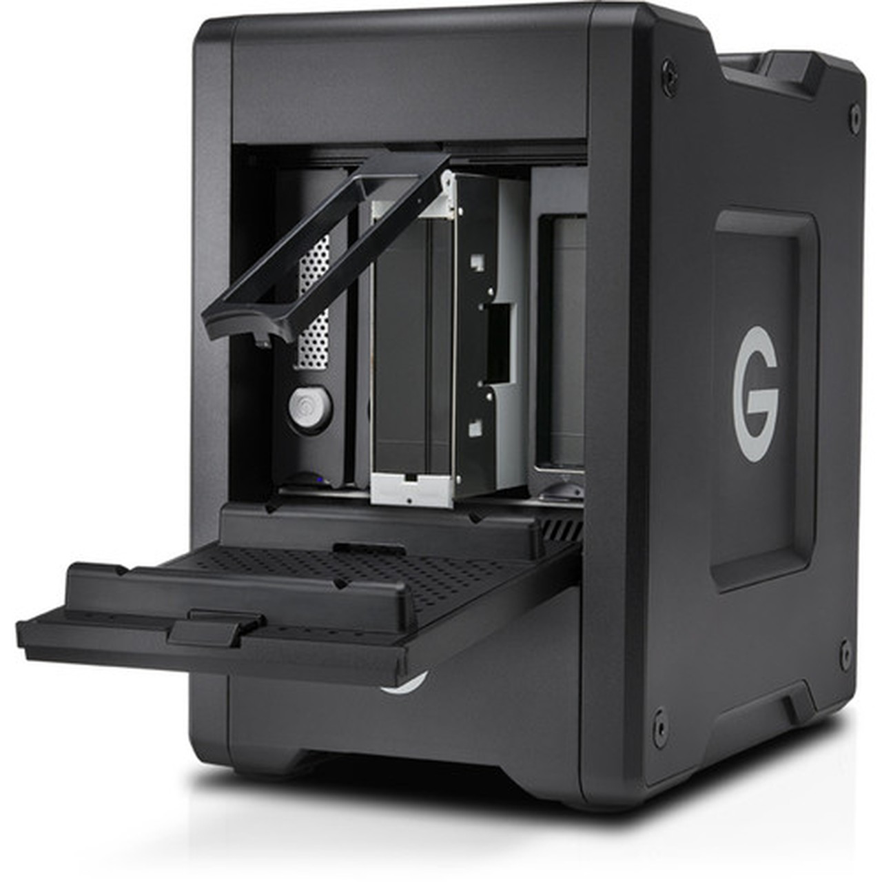 G-Technology G-SPEED Shuttle with ev Bay Adapters 24TB NA - 4 x HDD Supported - 24 TB Supported HDD Capacity - 2 x HDD Installed - 24 0G10146