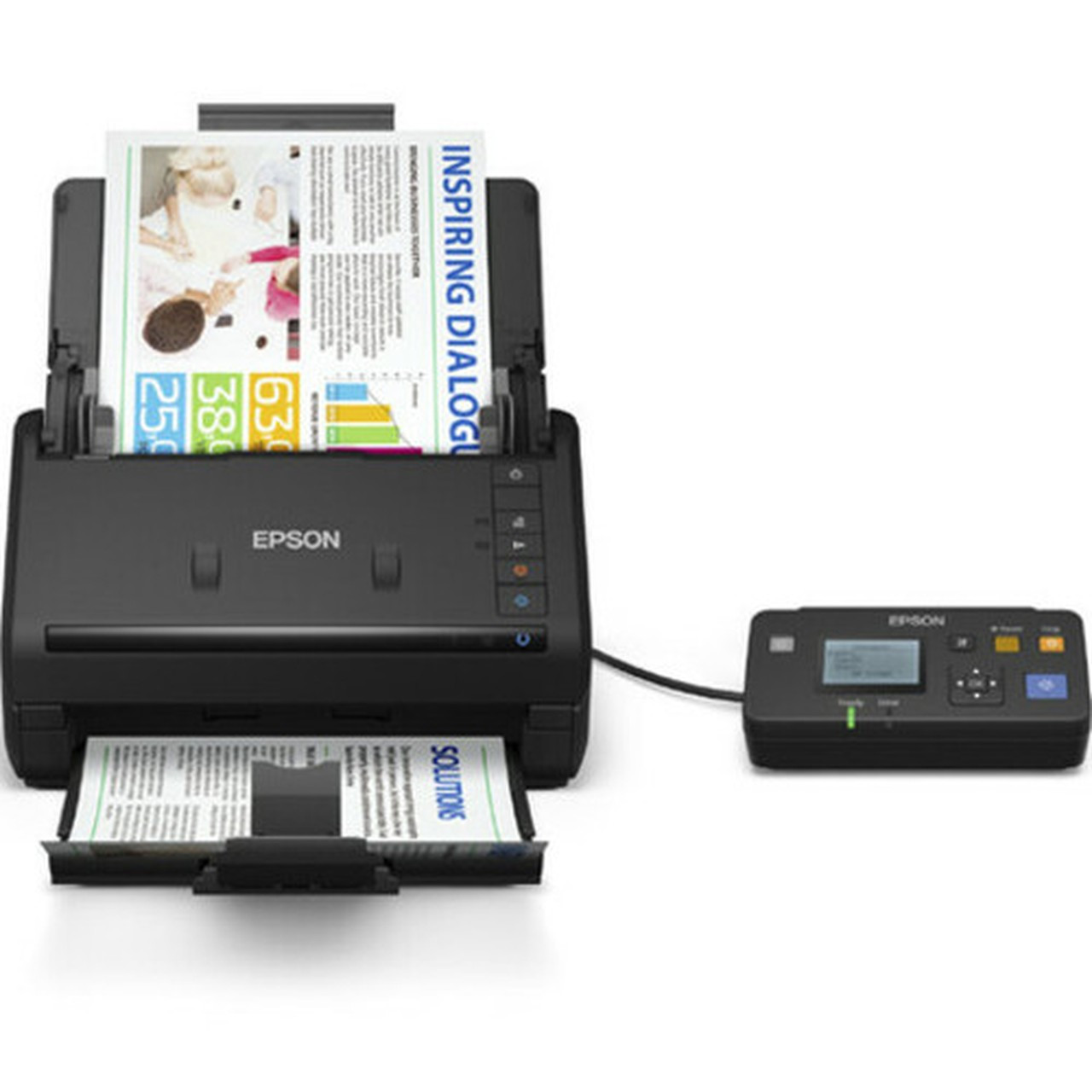 Epson WorkForce ES-400 Sheetfed Scanner - Refurbished - 600 dpi Optical - 30-bit Color - 16-bit Grayscale - 35 ppm Mono - 35 ppm - - B11B226201-N