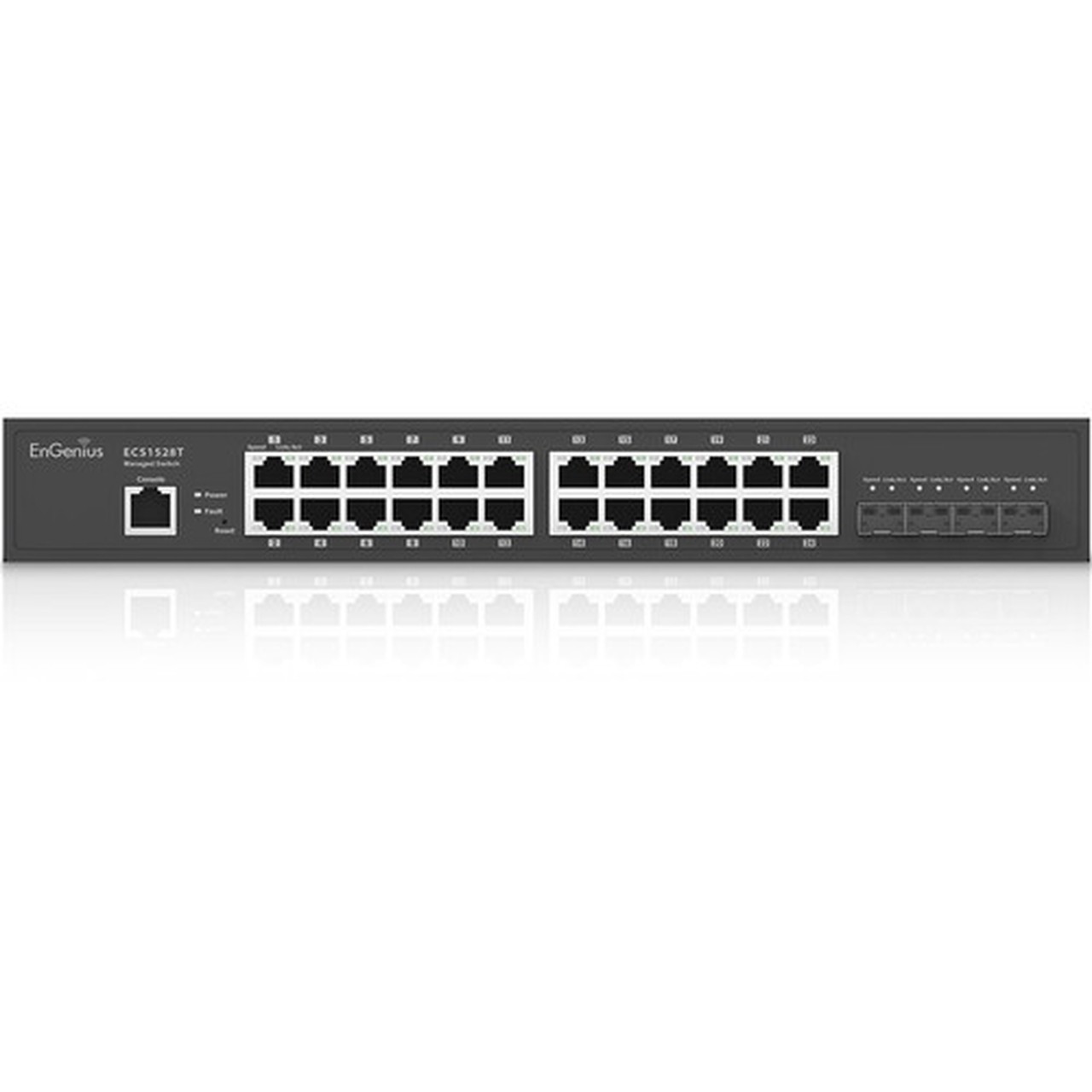 EnGenius Cloud Managed 24-Port 13 Compact Gigabit Switch with 4 SFP Ports - 24 Ports - Manageable - Gigabit Ethernet 10 Gigabit - - ECS1528T