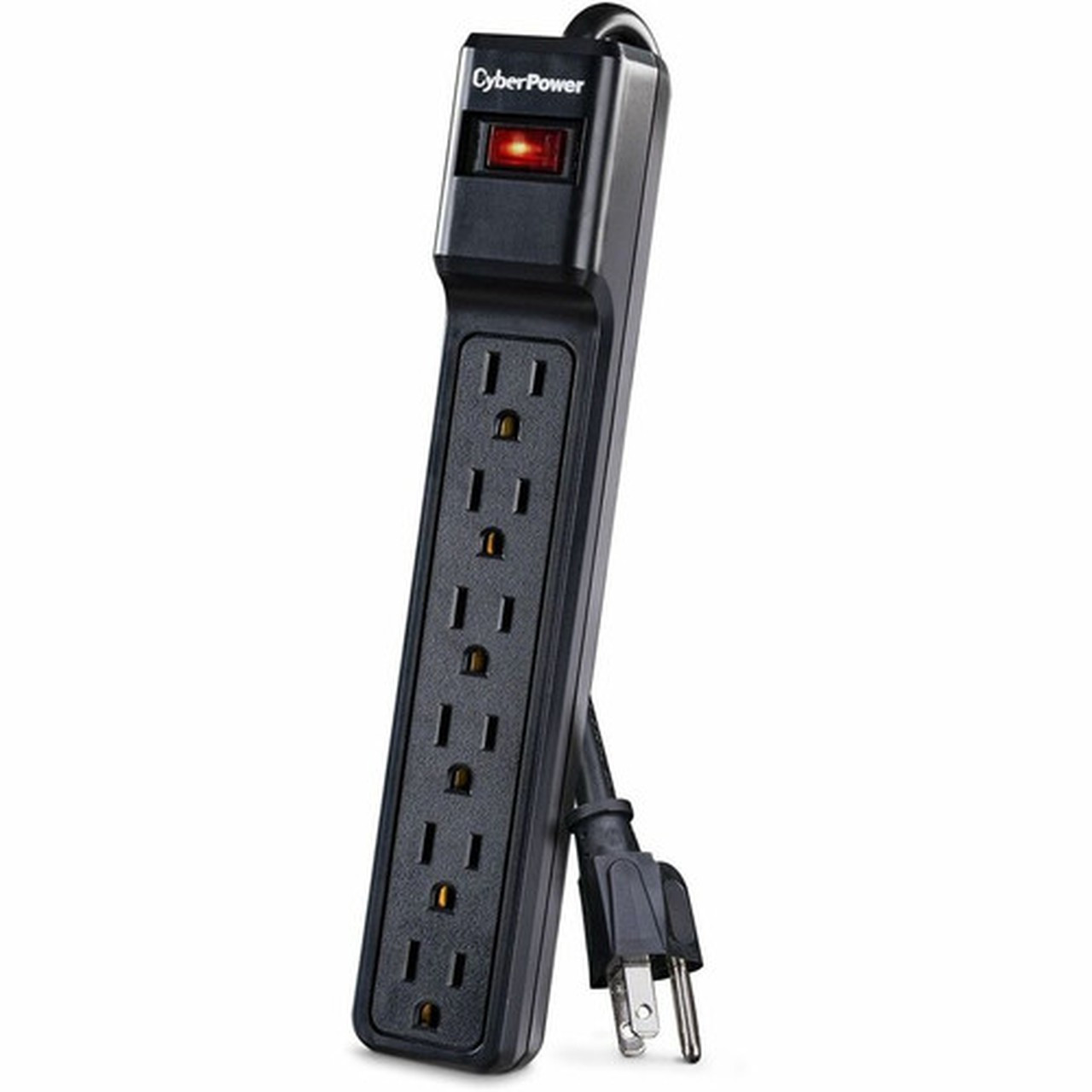 CyberPower_CSB604_Essential_6-Outlets_Surge_Suppressor_with_900_Joules_and_4FT_Cord_-_Plain_Brown_Boxes_-_6_x_NEMA_5-15R_-_900_J_-_125_CSB604