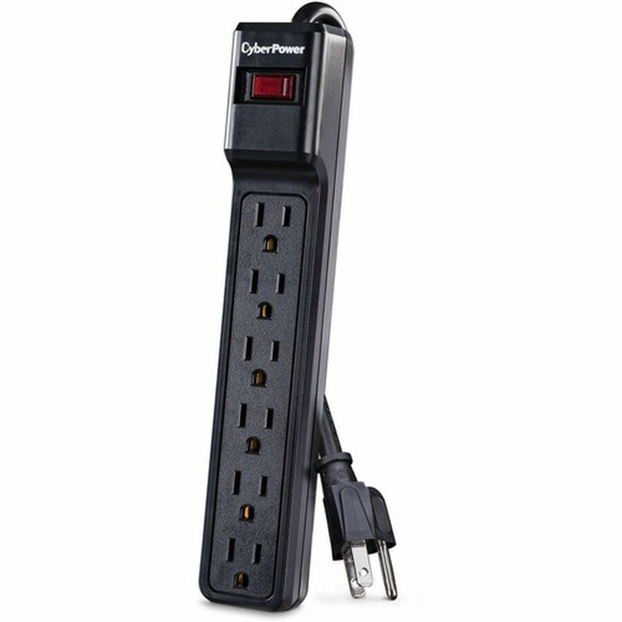 CyberPower_CSB6012_Essential_6-Outlets_Surge_Suppressor_with_1200_Joules_and_12FT_Cord_-_Plain_Brown_Boxes_-_6_x_NEMA_5-15R_-_1200_J_-_CSB6012