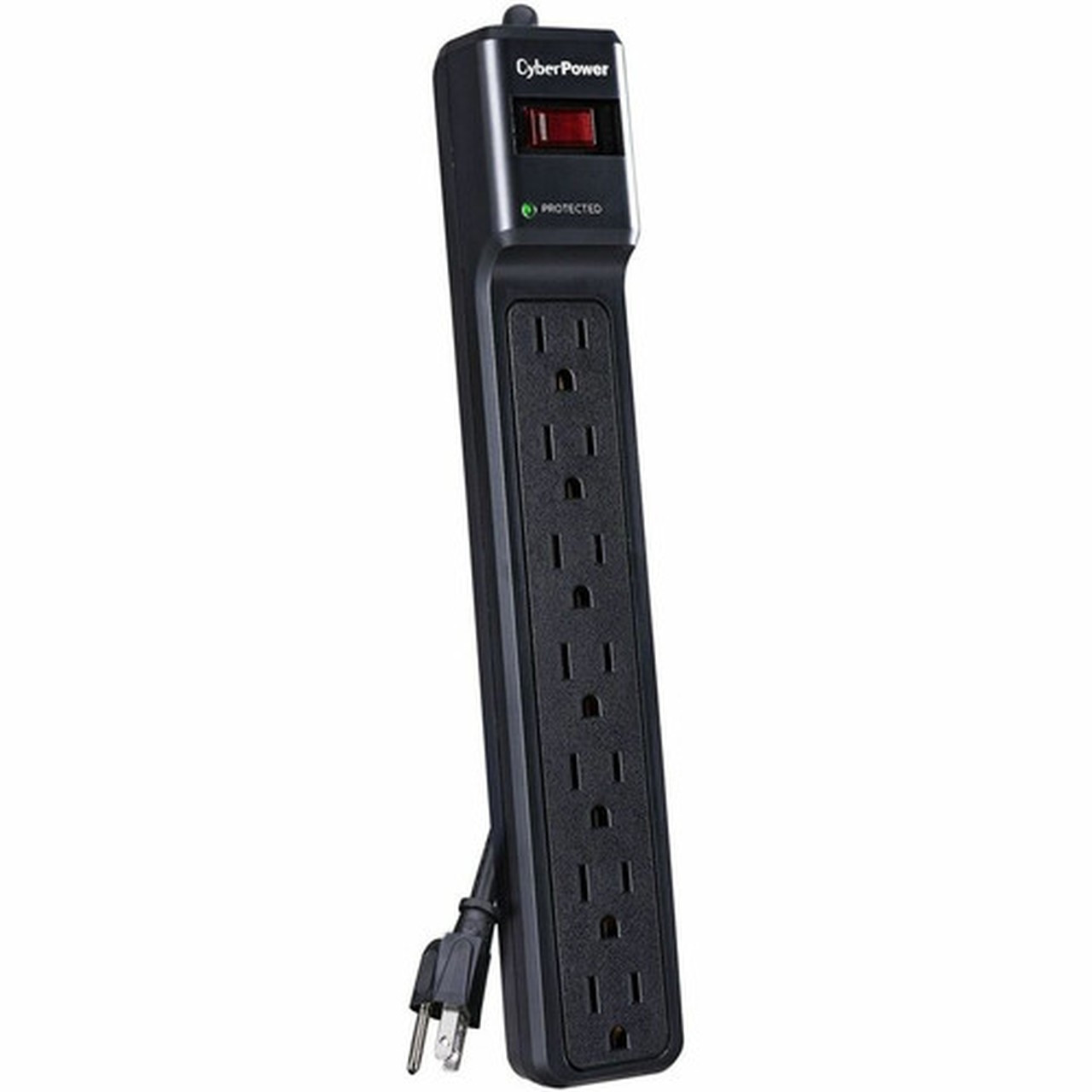 CyberPower_CSB706_Essential_7-Outlets_Surge_Suppressor_with_1500_Joules_and_6FT_Cord_-_Plain_Brown_Boxes_-_7_x_NEMA_5-15R_-_1500_J_-_V_CSB706