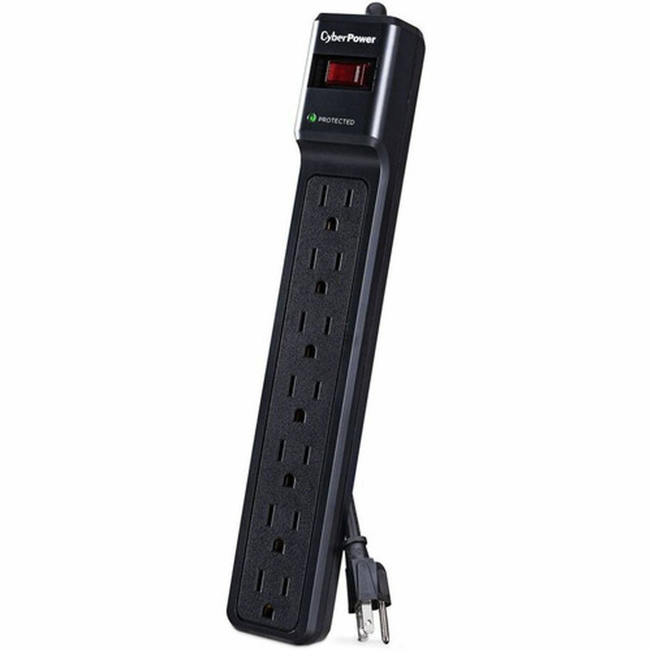 CyberPower_CSB706_Essential_7-Outlets_Surge_Suppressor_with_1500_Joules_and_6FT_Cord_-_Plain_Brown_Boxes_-_7_x_NEMA_5-15R_-_1500_J_-_V_CSB706