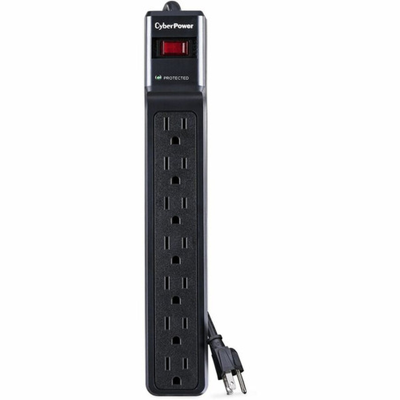 CyberPower_CSB7012_Essential_7-Outlets_Surge_Suppressor_with_1500_Joules_and_12FT_Cord_-_Plain_Brown_Boxes_-_7_x_NEMA_5-15R_-_1500_J_-_CSB7012