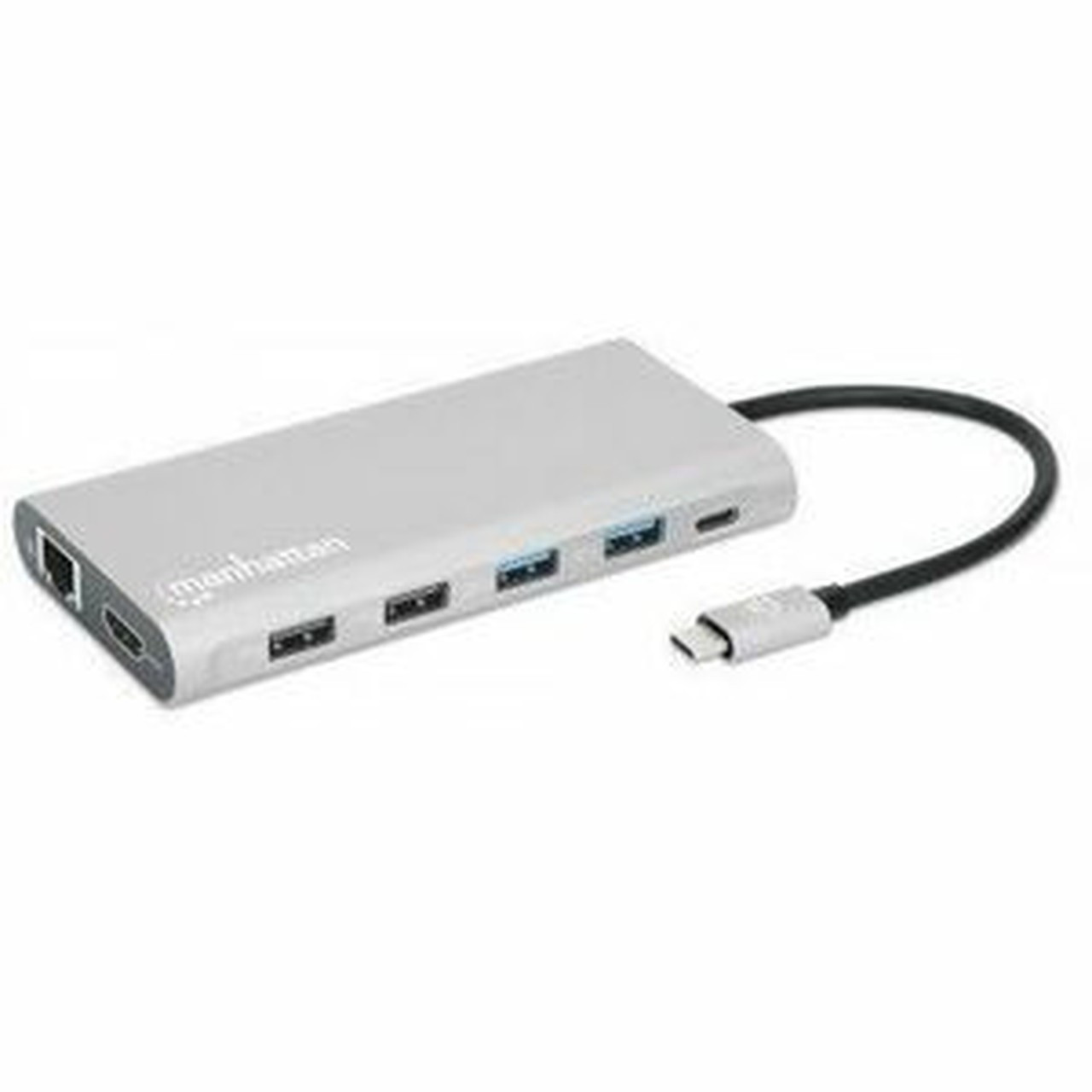 Manhattan USB-C PD 12-in-1 Triple-HDMI Monitor Docking Station with MST - for TabletNotebookDesktop PCKeyboardMouseFlash Drive - 130660