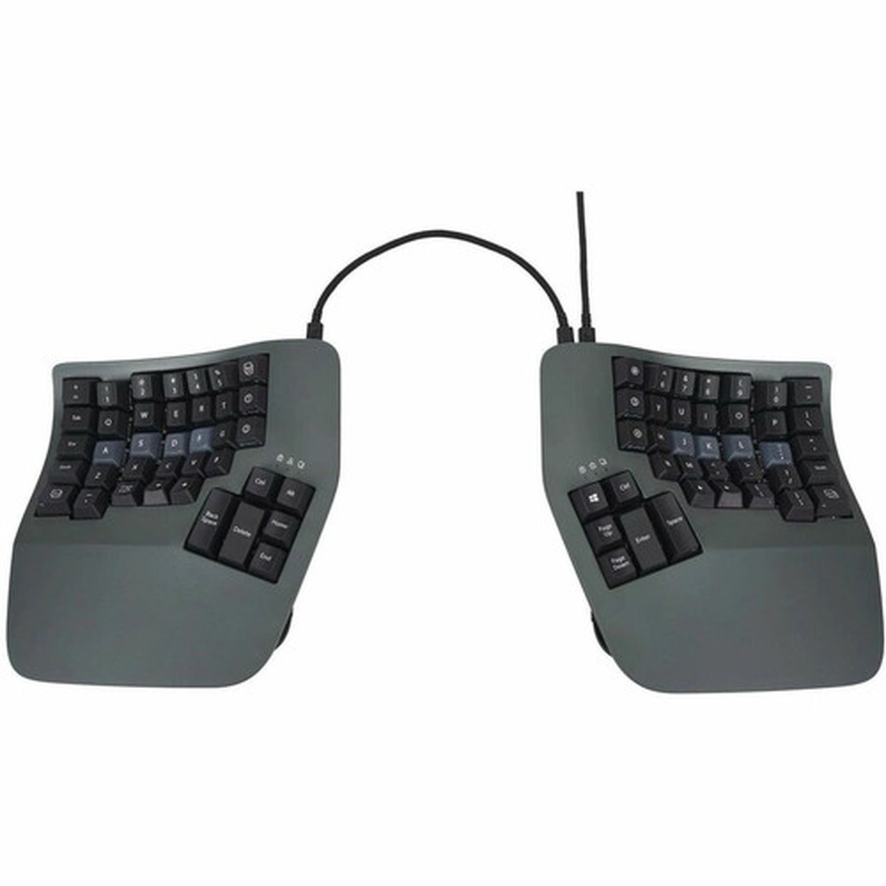 Kinesis Advantage360 Linear Quiet - Cable Connectivity - USB Interface - Windows 7 Windows 11 Mac OS Linux Android ChromeOS 8 - KB360-KLQ