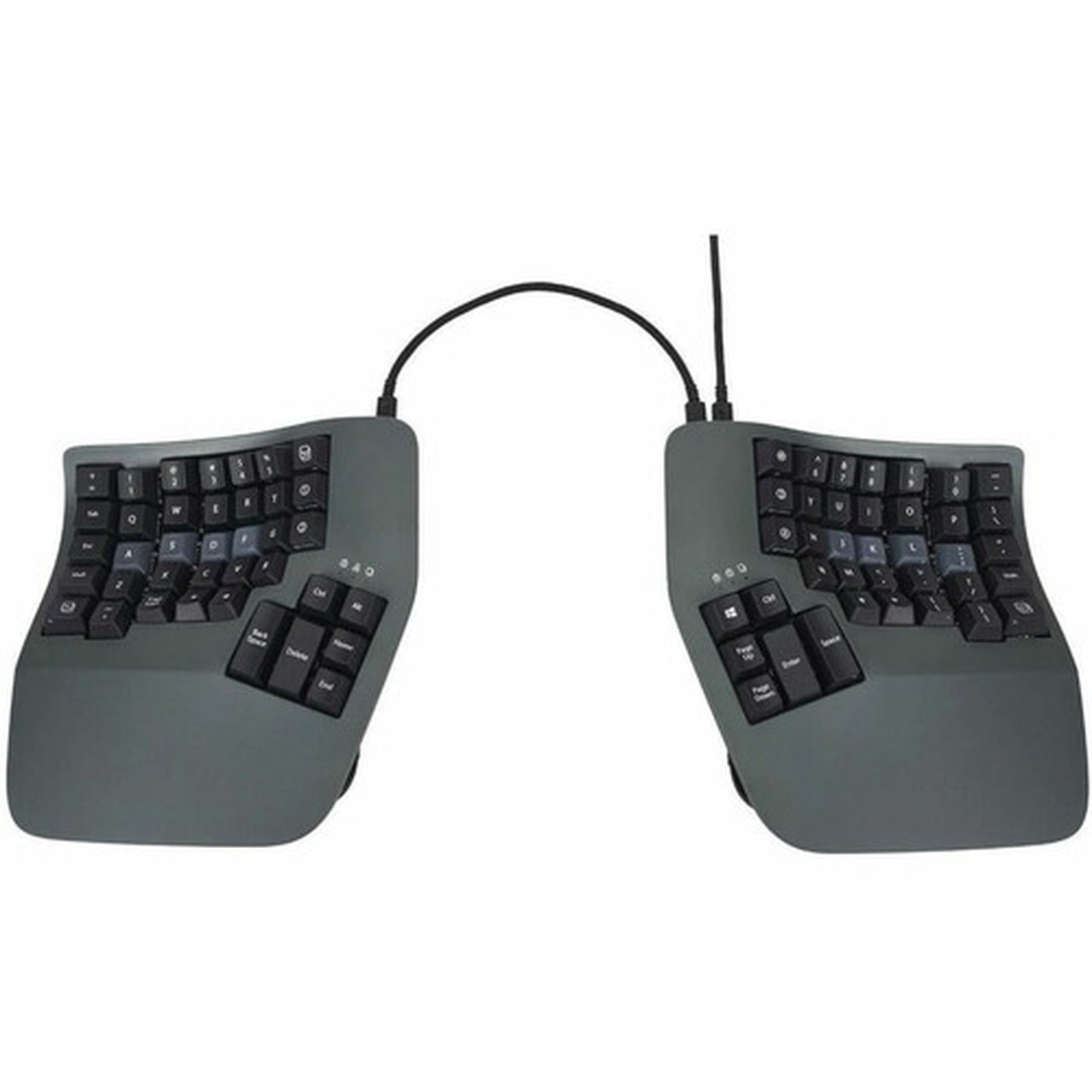 Kinesis Advantage360 Linear Quiet - Cable Connectivity - USB Interface - Windows 7 Windows 11 Mac OS Linux Android ChromeOS 8 - KB360-KLQ