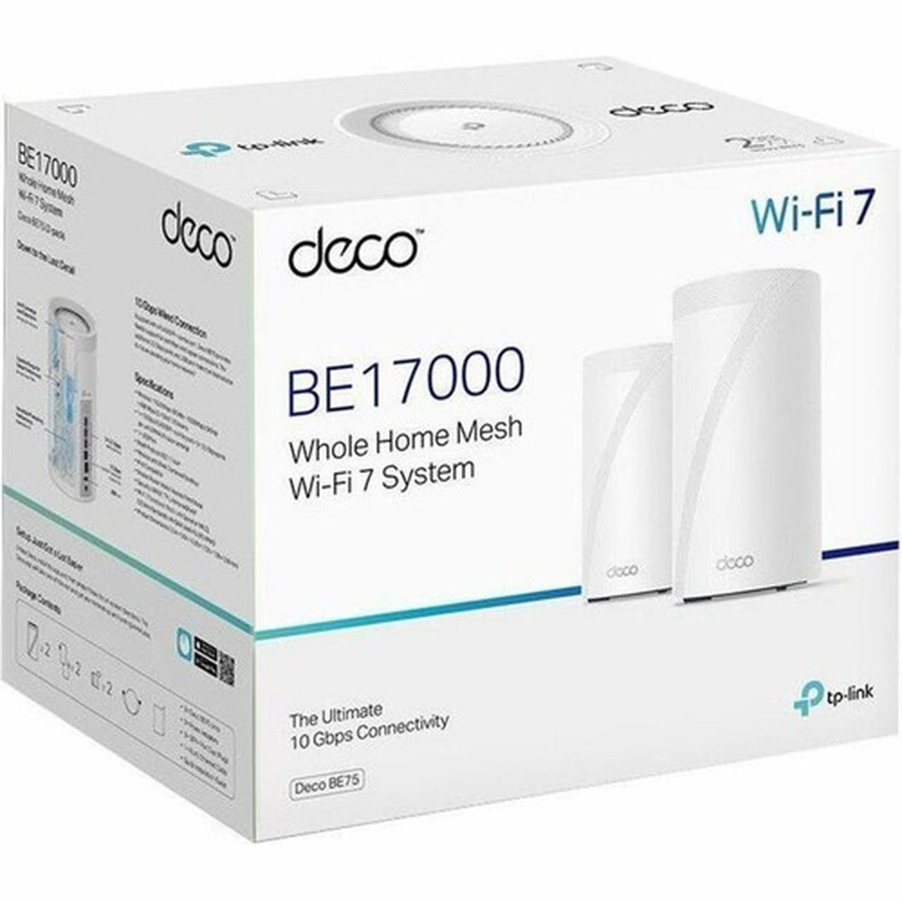 TP-Link Deco BE75 Wi-Fi 7 IEEE 80211 abgnacaxbe Ethernet Wireless Router - Tri Band - 240 GHz ISM Band - 6 GHz UNII Band - 6 x DECO BE752-PACK