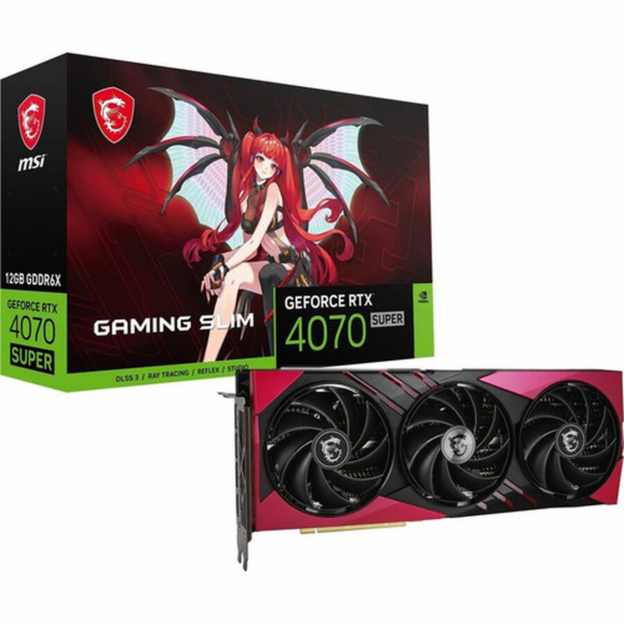 MSI NVIDIA GeForce RTX 4070 SUPER Graphic Card - 12 GB GDDR6X - 7680 x 4320 - 266 GHz Boost Clock - 192 bit Bus Width - PCI Express - G4070S12GXSM