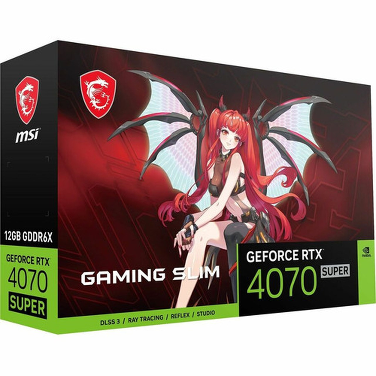 MSI NVIDIA GeForce RTX 4070 SUPER Graphic Card - 12 GB GDDR6X - 7680 x 4320 - 266 GHz Boost Clock - 192 bit Bus Width - PCI Express - G4070S12GXSM